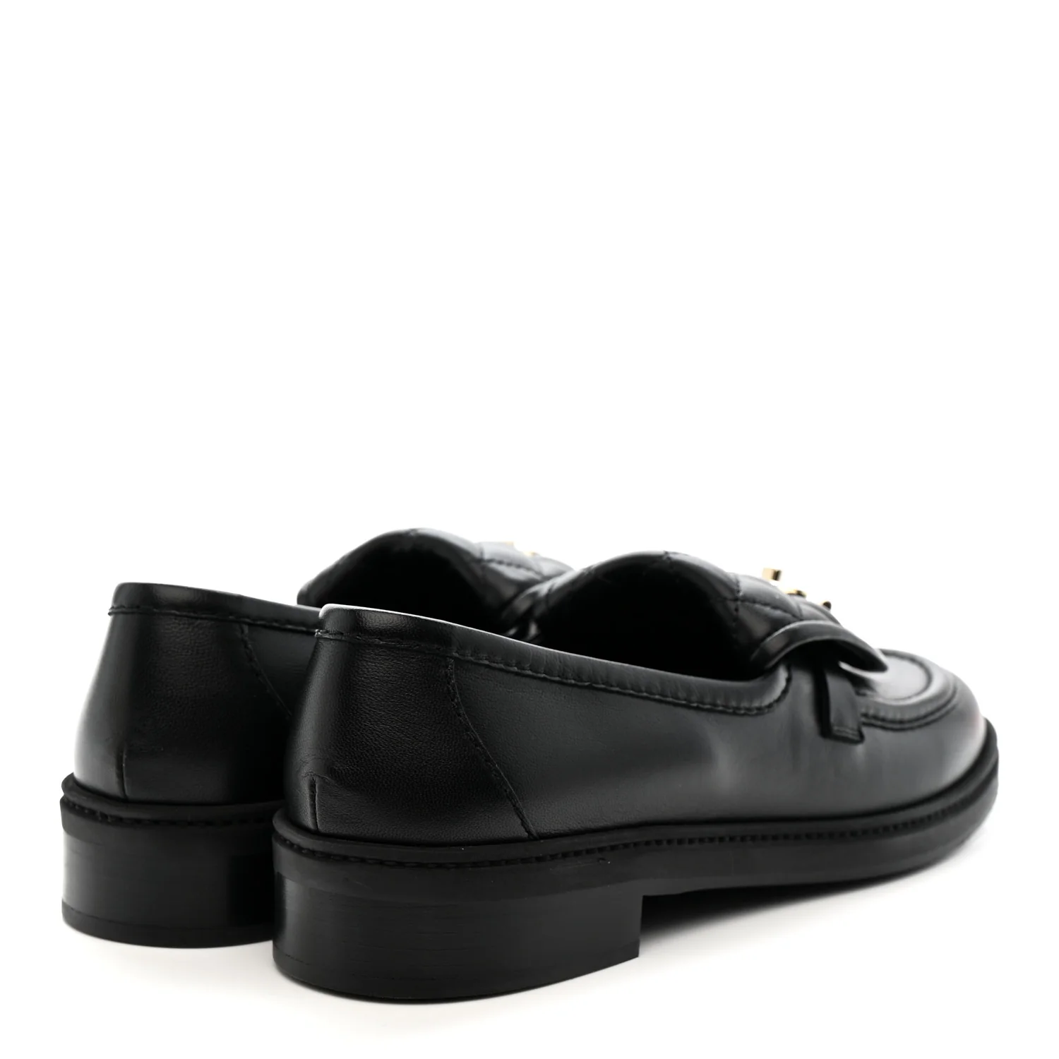 Lambskin Quilted CC Turnlock Loafers 39.5 Black - Image 5