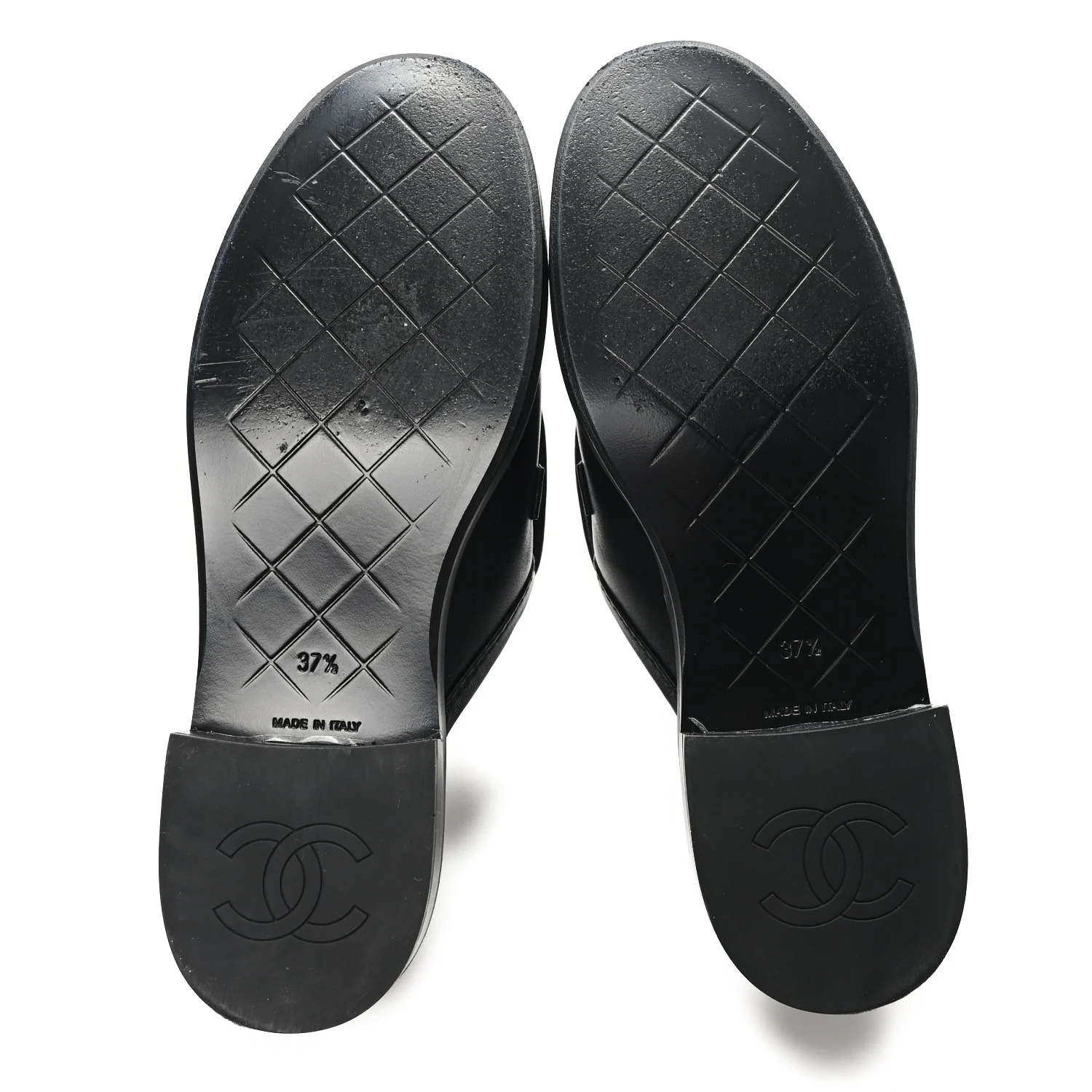 Lambskin Quilted CC Turnlock Mules 37.5 Black - Image 6