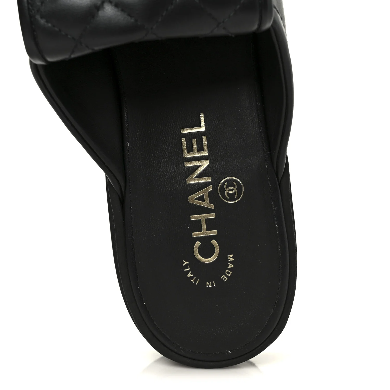 Lambskin Quilted CC Turnlock Mules 40 Black - Image 7