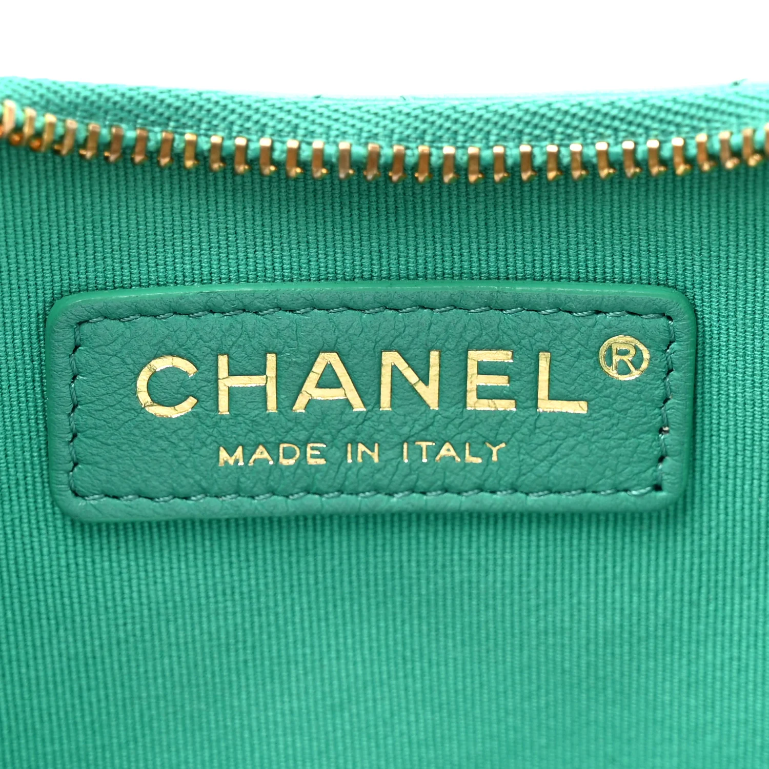 Lambskin Quilted Chain Around Hobo Green - Image 7