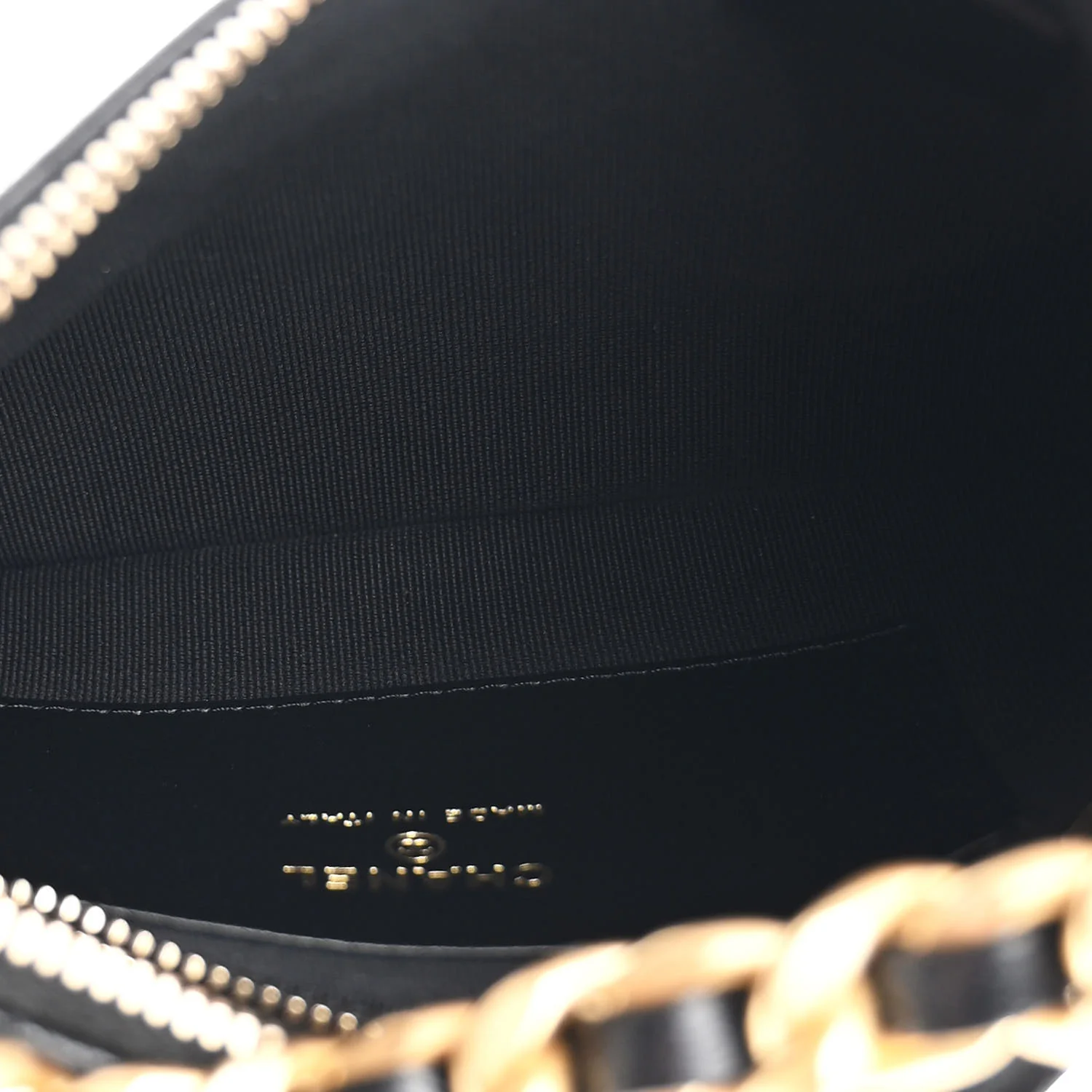 Lambskin Quilted Chain Around Top Handle Mini Bag Black - Image 5