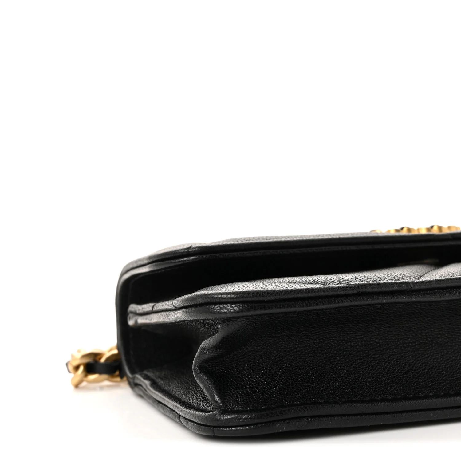 Lambskin Quilted Chanel 19 Clutch With Chain Black - Image 10