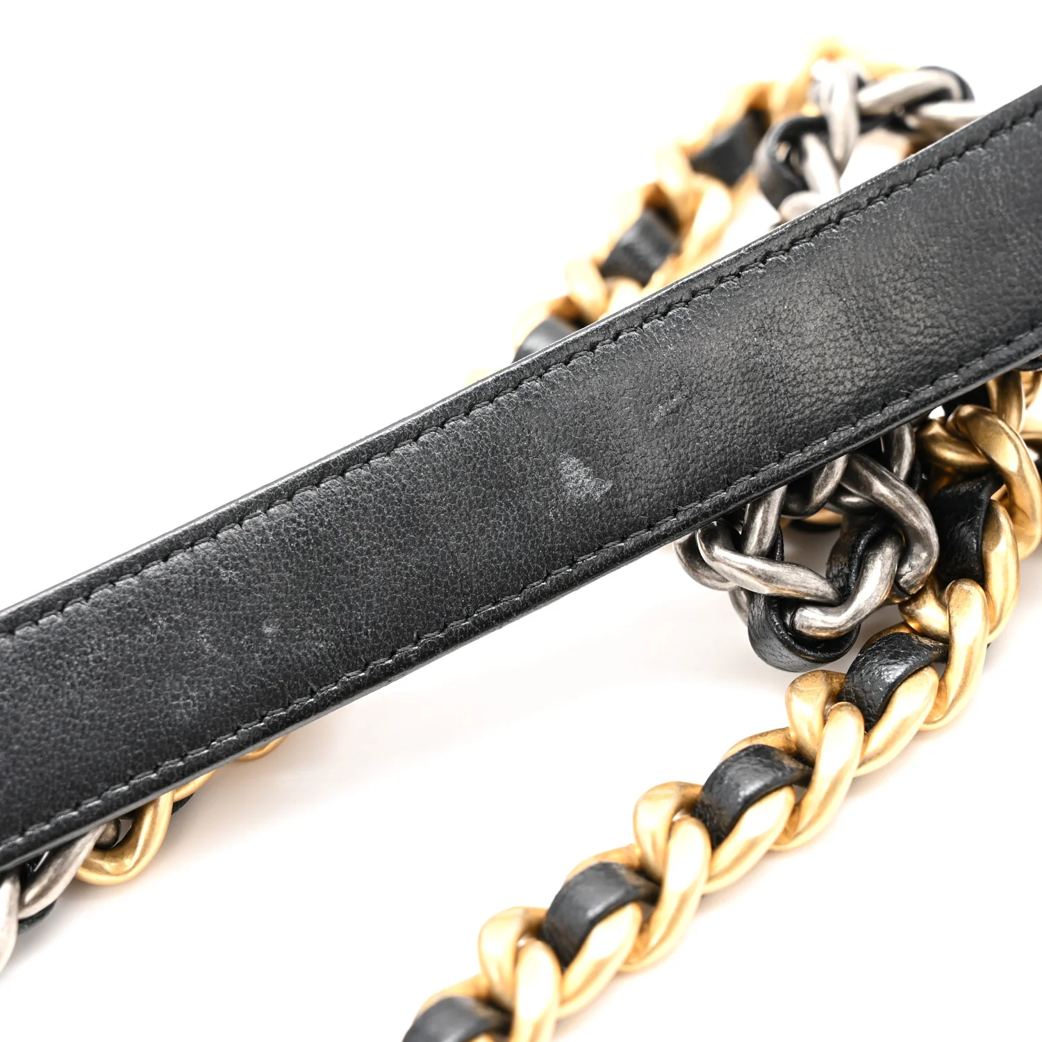 Lambskin Quilted Chanel 19 Wallet On Chain WOC Black - Image 11