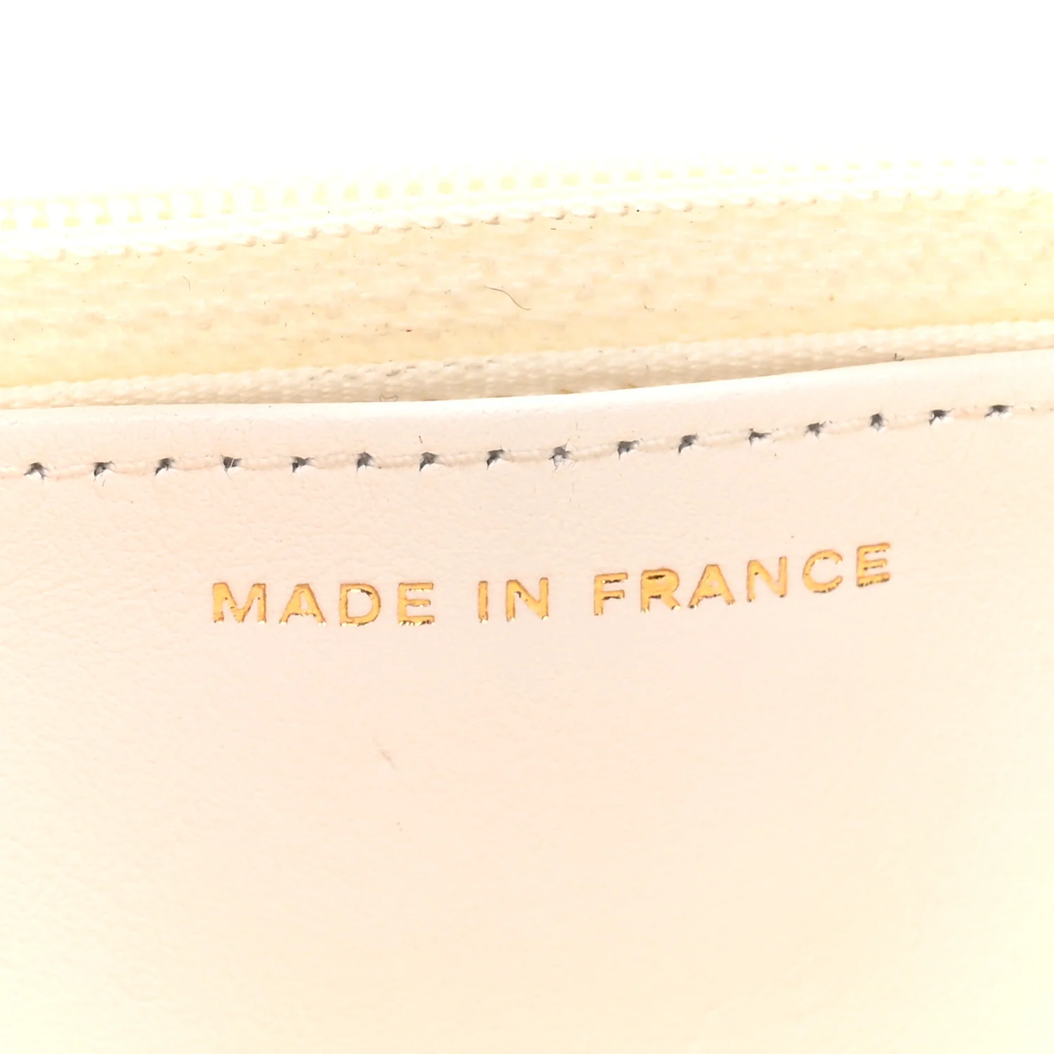 Lambskin Quilted Chanel 19 Wallet On Chain WOC White - Image 7
