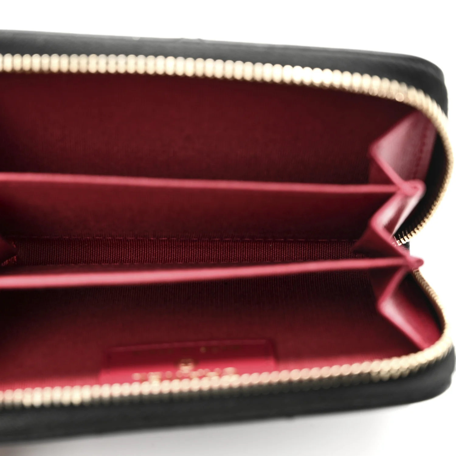 Lambskin Quilted Chanel 19 Zip Around Coin Purse Wallet Black - Image 5