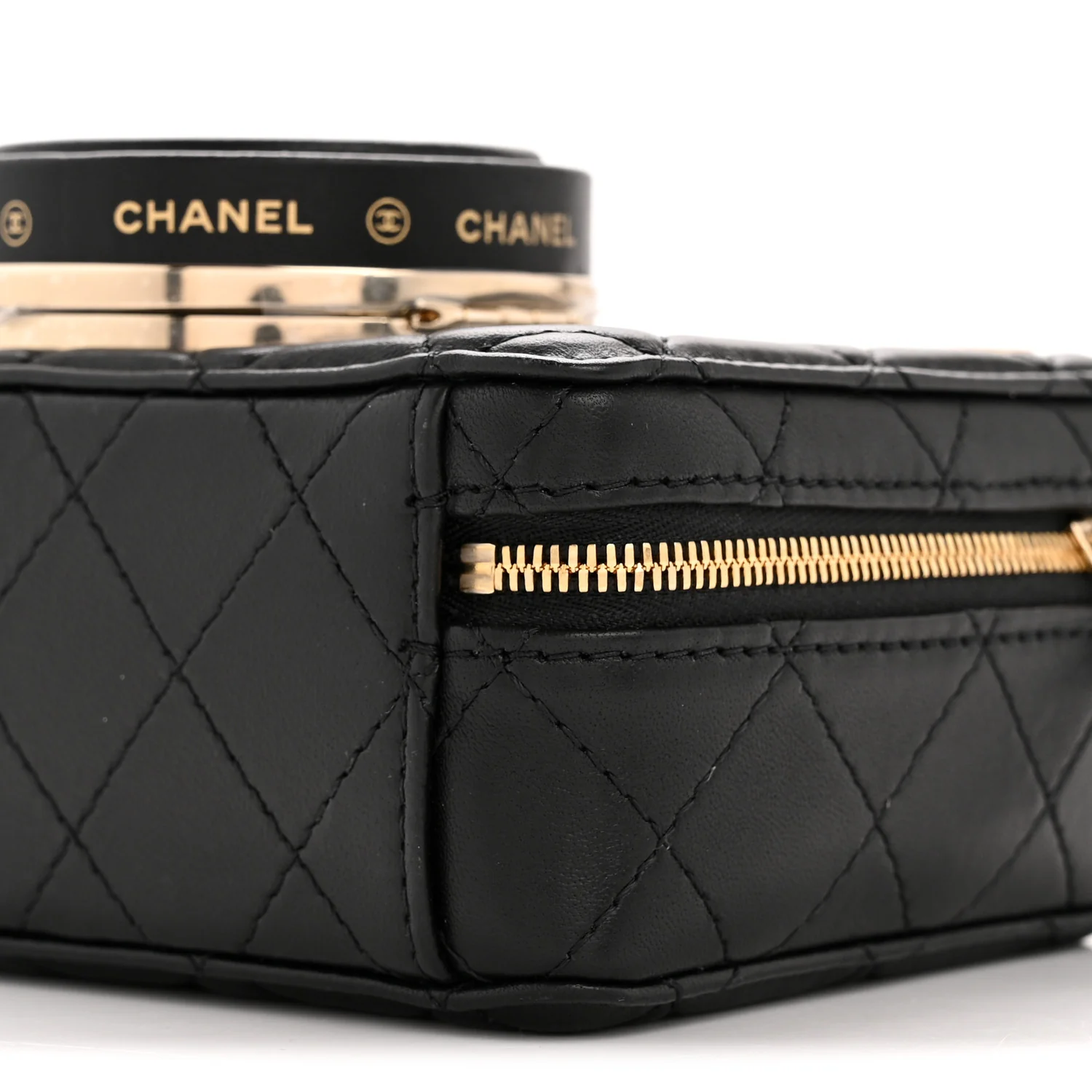 Lambskin Quilted Coco Click Bag Black - Image 10