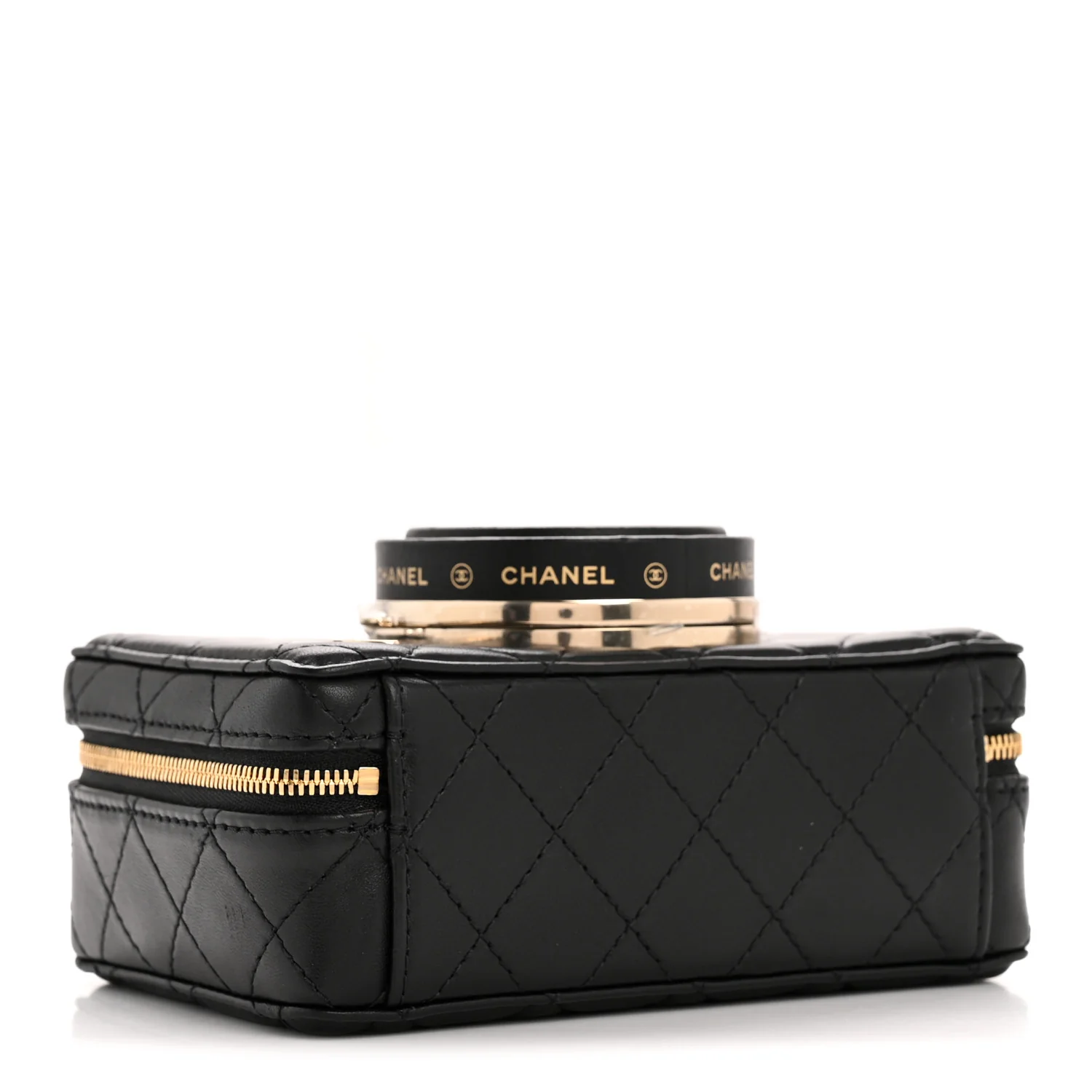 Lambskin Quilted Coco Click Bag Black - Image 4