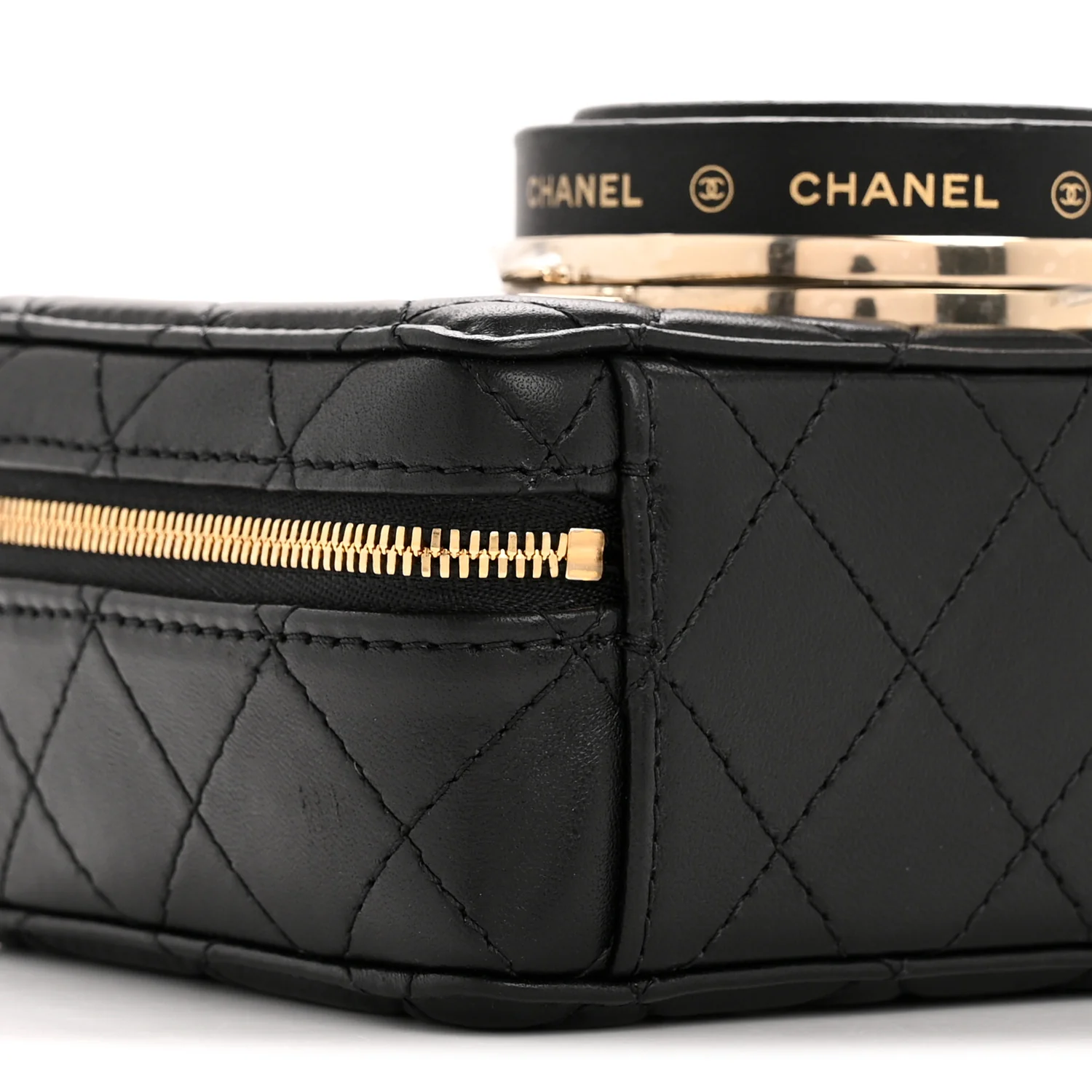 Lambskin Quilted Coco Click Bag Black - Image 9