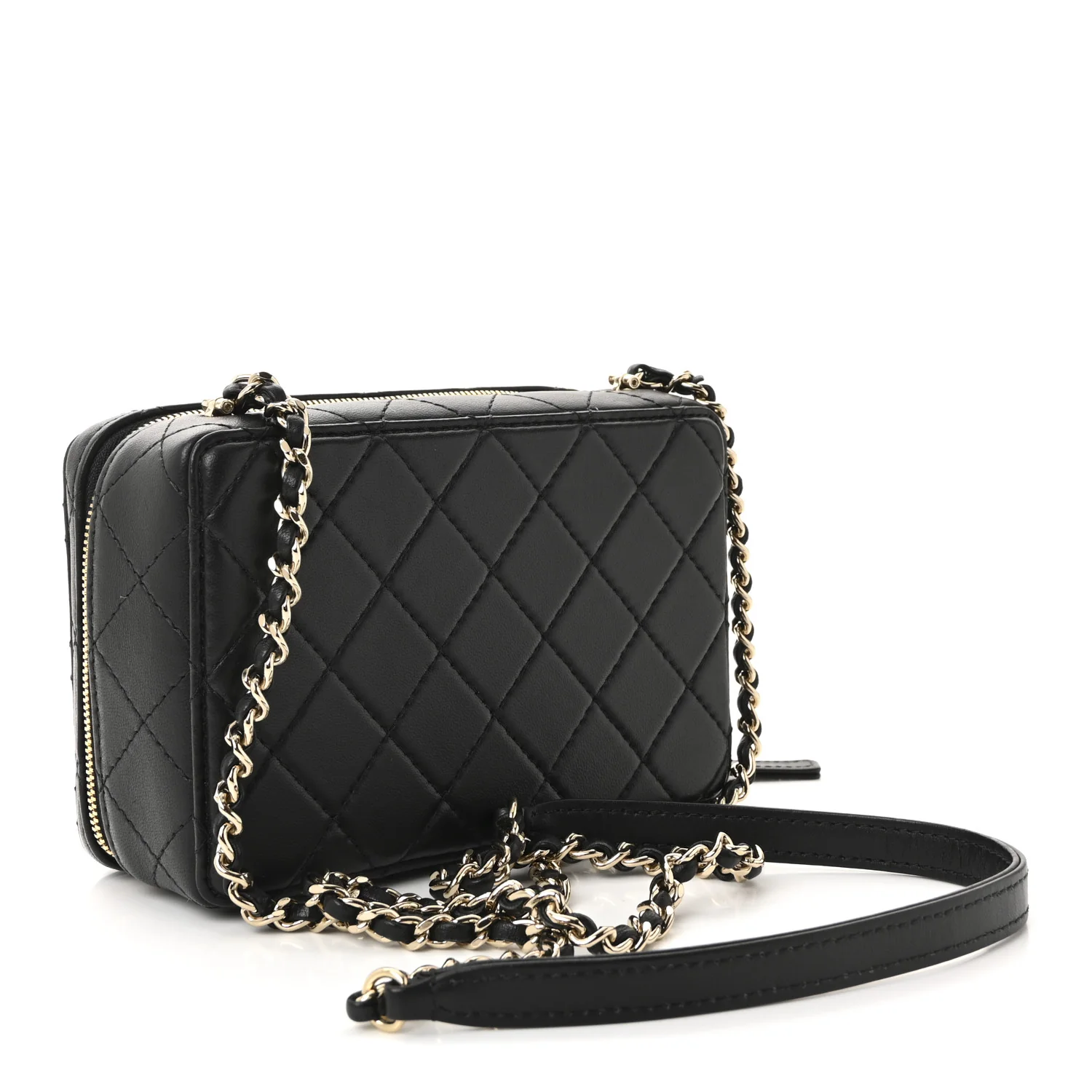 Lambskin Quilted Coco Click Bag Black - Image 3