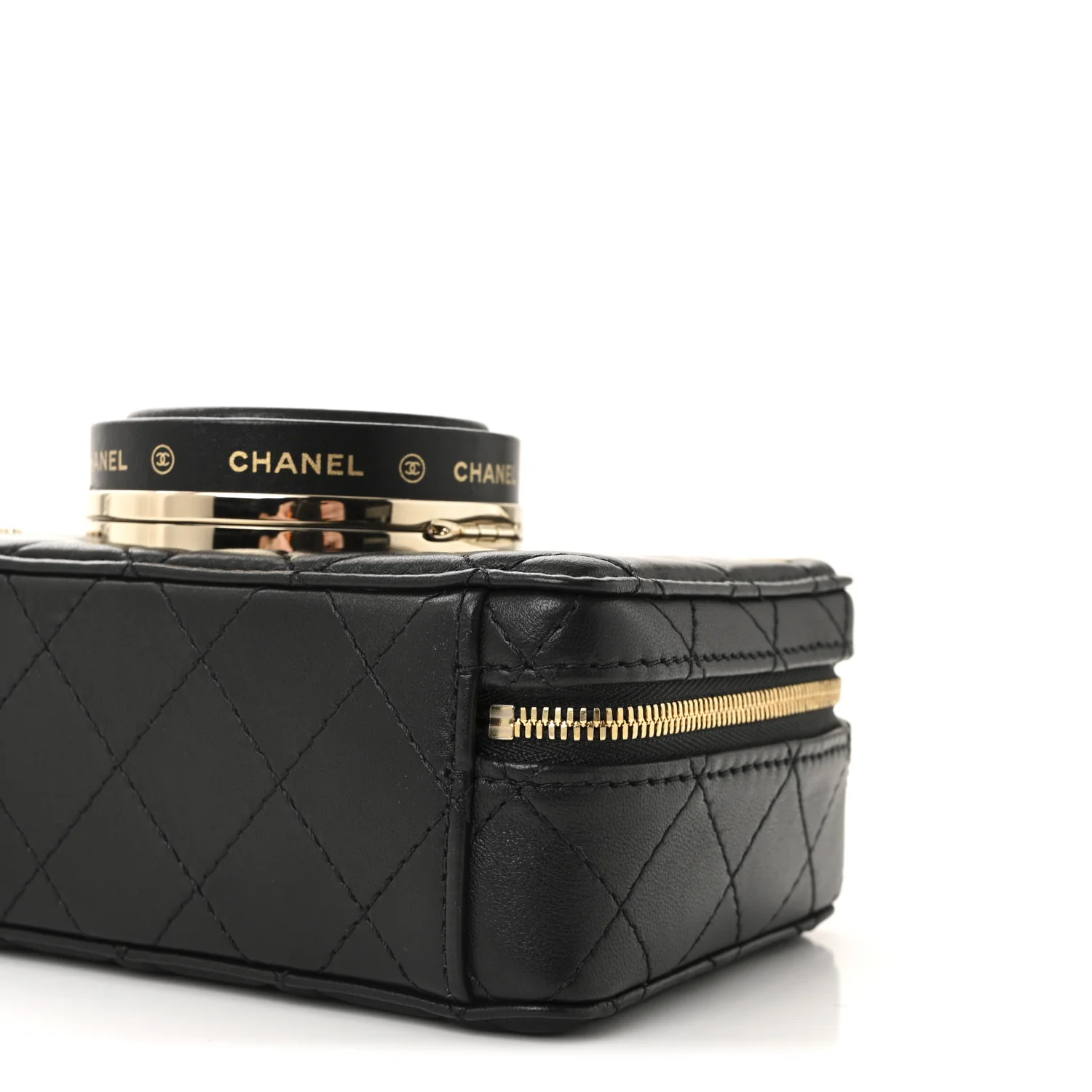 Lambskin Quilted Coco Click Bag Black - Image 10