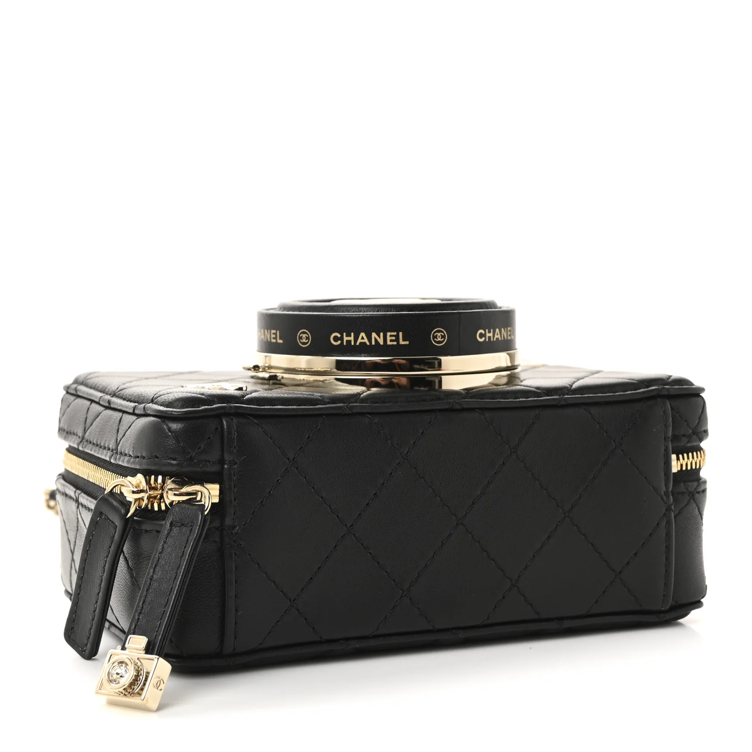 Lambskin Quilted Coco Click Bag Black - Image 4