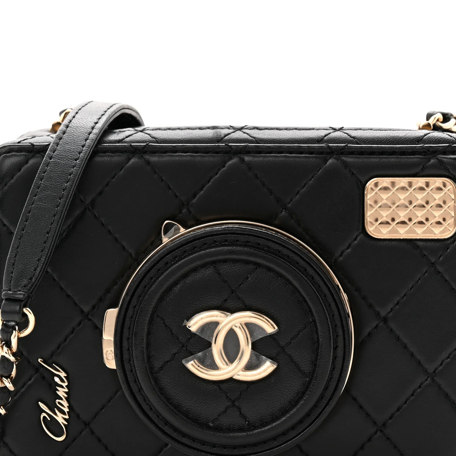 Lambskin Quilted Coco Click Bag Black - Image 7