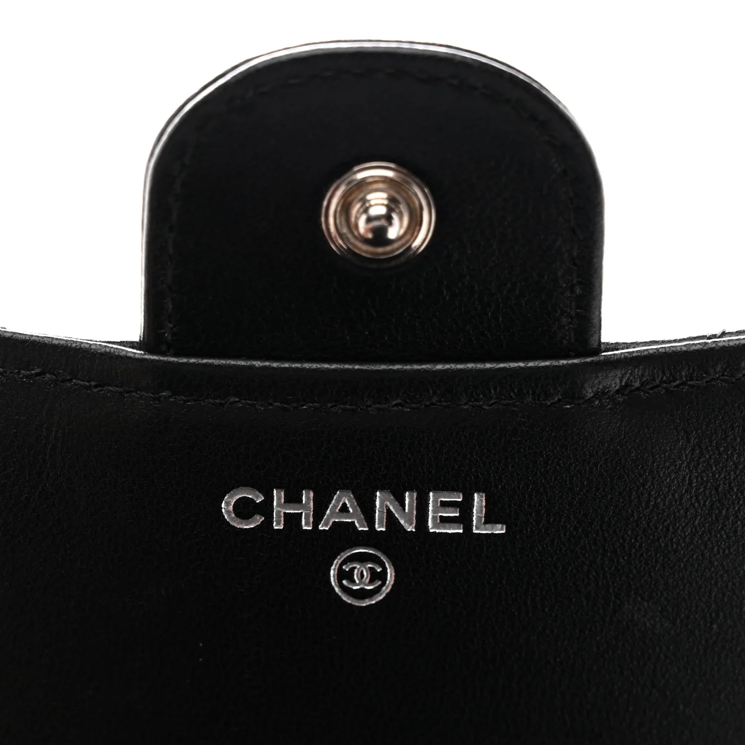 Lambskin Quilted Compact Flap Wallet So Black - Image 6