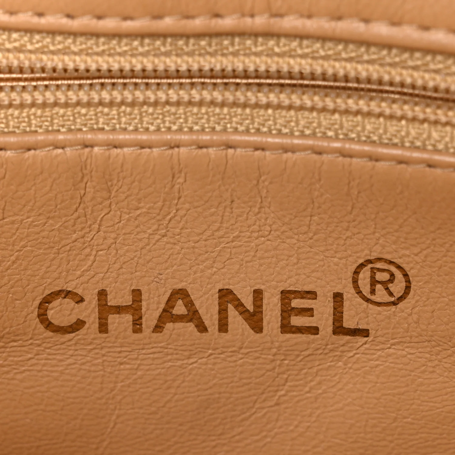 Lambskin Quilted Diamond CC Bekko Chain Shoulder Bag Beige - Image 6