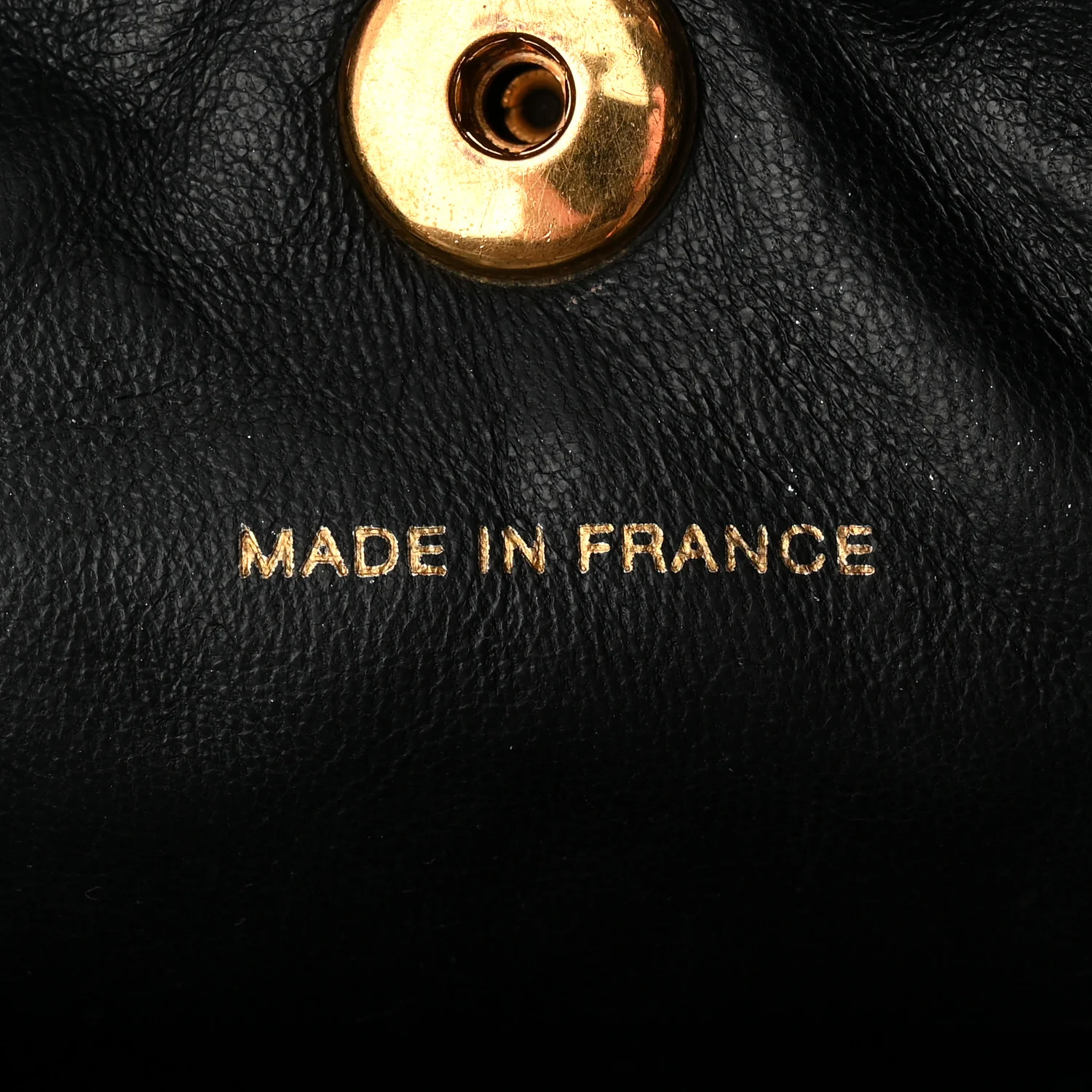 Lambskin Quilted Drawstring Backpack Black - Image 12
