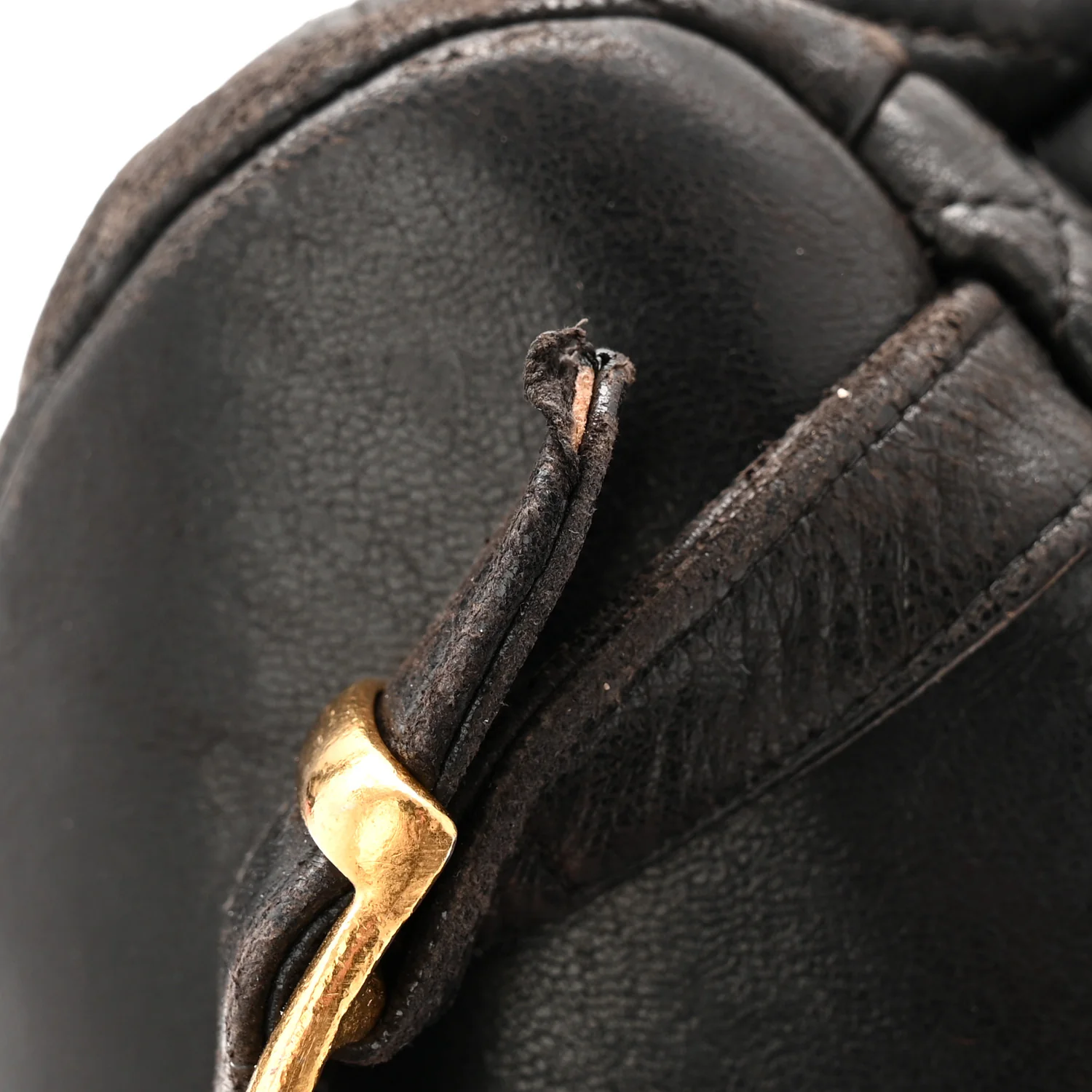 Lambskin Quilted Drawstring Backpack Black - Image 22