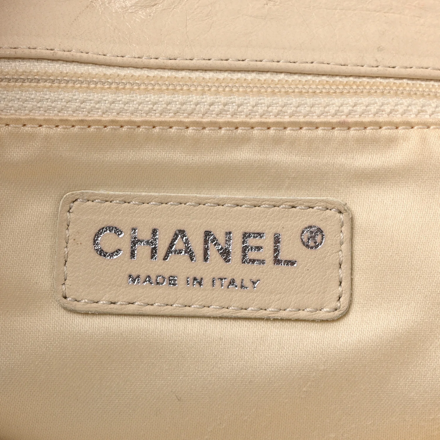 Lambskin Quilted East West Accordion Flap Ivory - Image 6