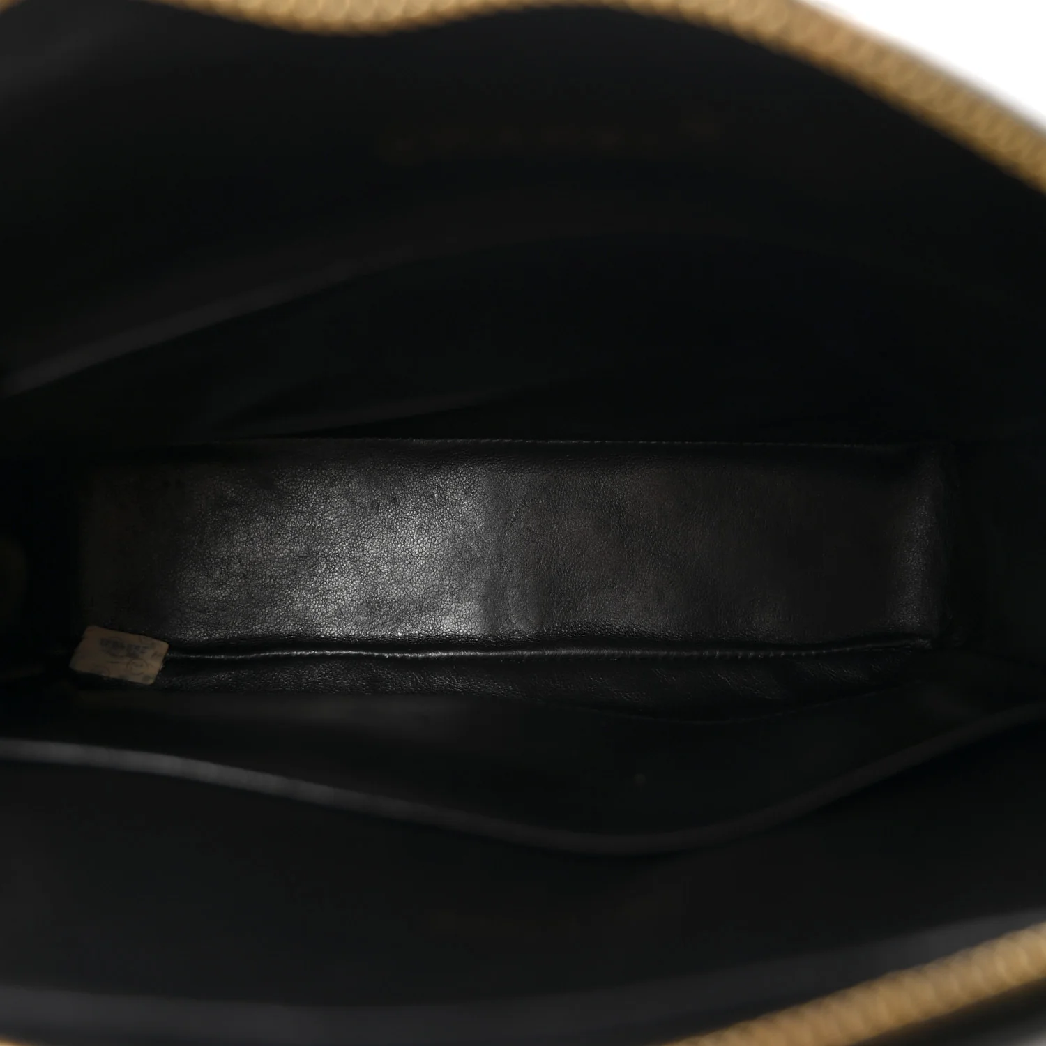 Lambskin Quilted Flap Camera Tassel Case Black - Image 5