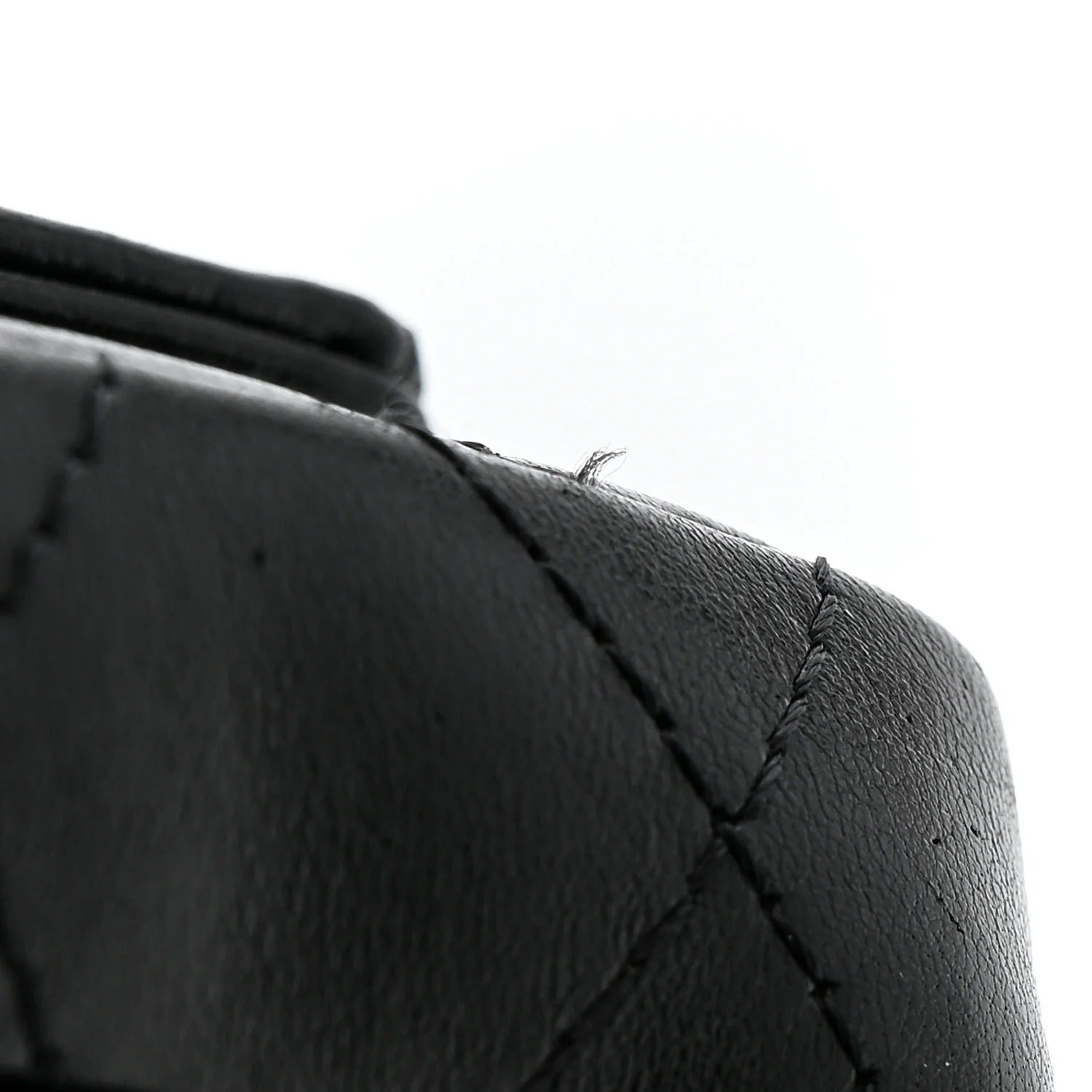 Lambskin Quilted Flap Chain Belt Bag Black - Image 14