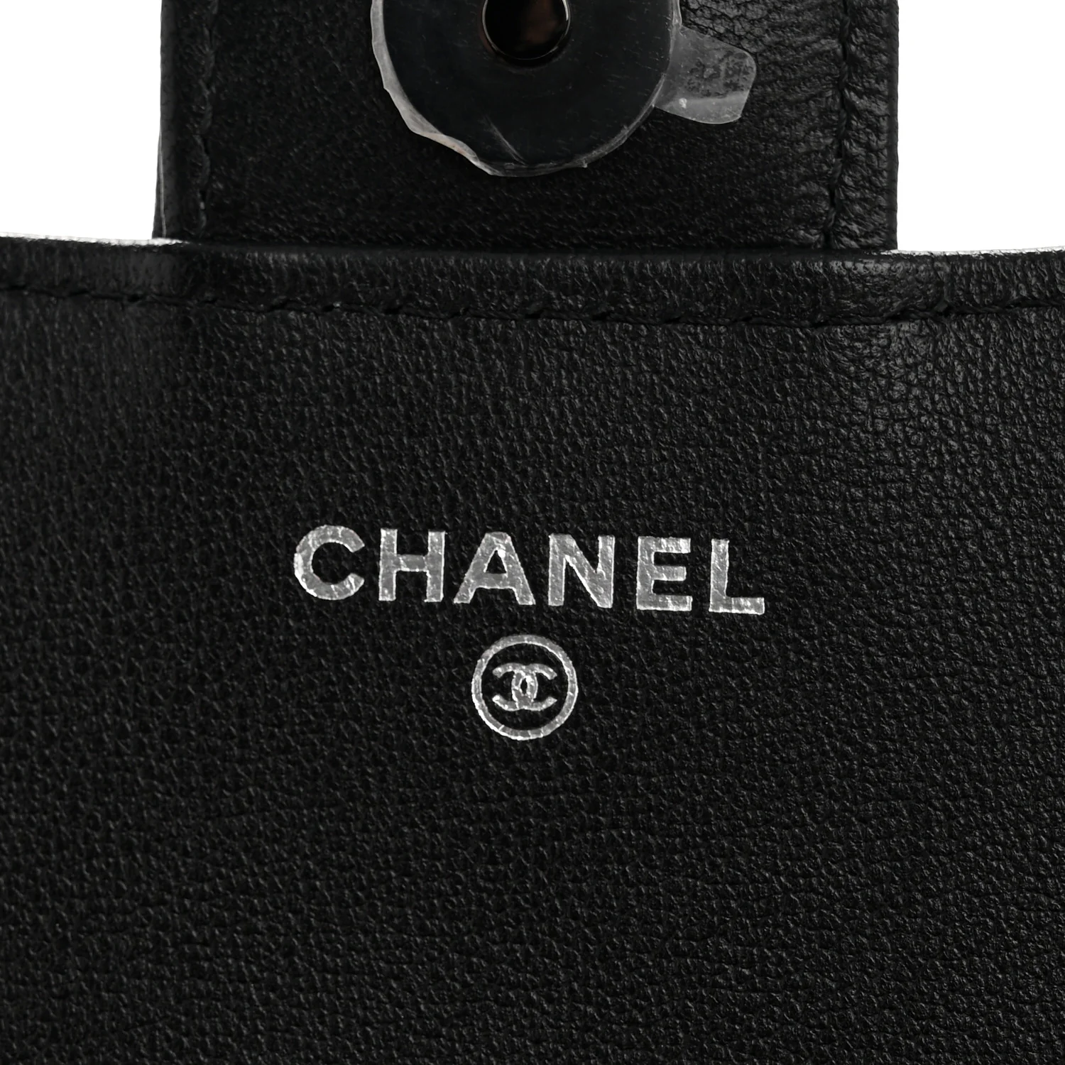 Lambskin Quilted Flap Phone Holder With Chain So Black - Image 14
