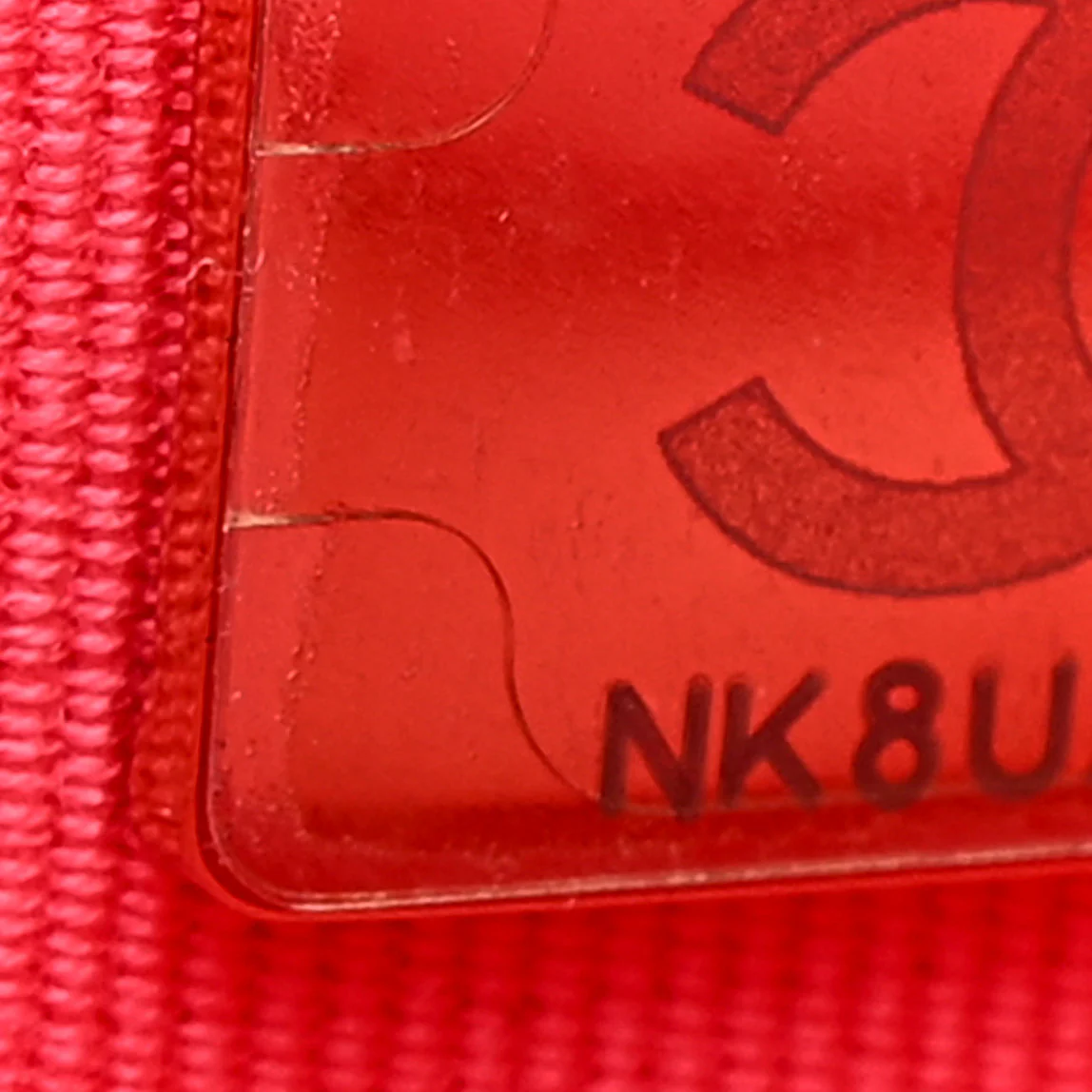 Lambskin Quilted Giant CC Baguette Bag Fuchsia - Image 7