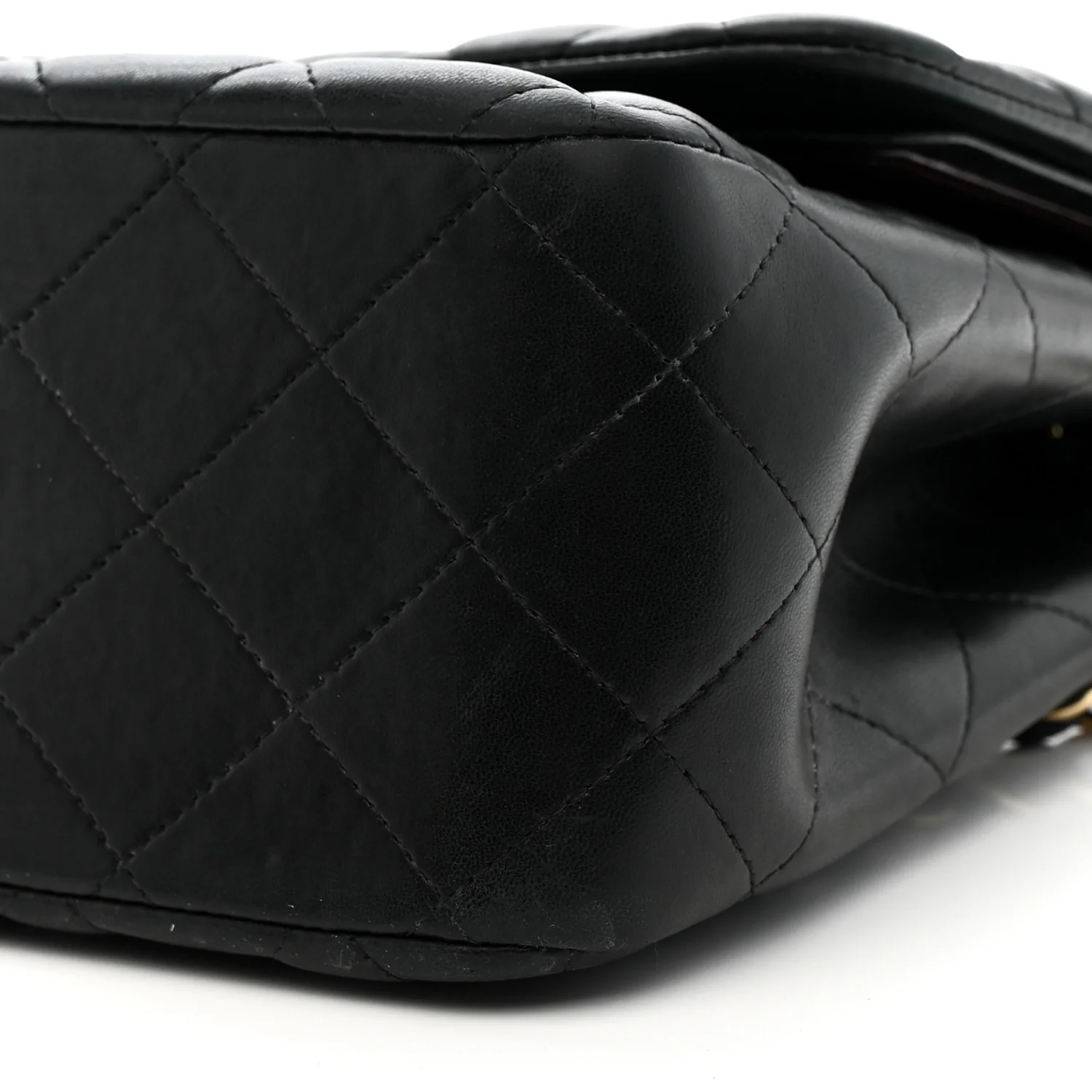 Lambskin Quilted Jumbo Double Flap Black - Image 10