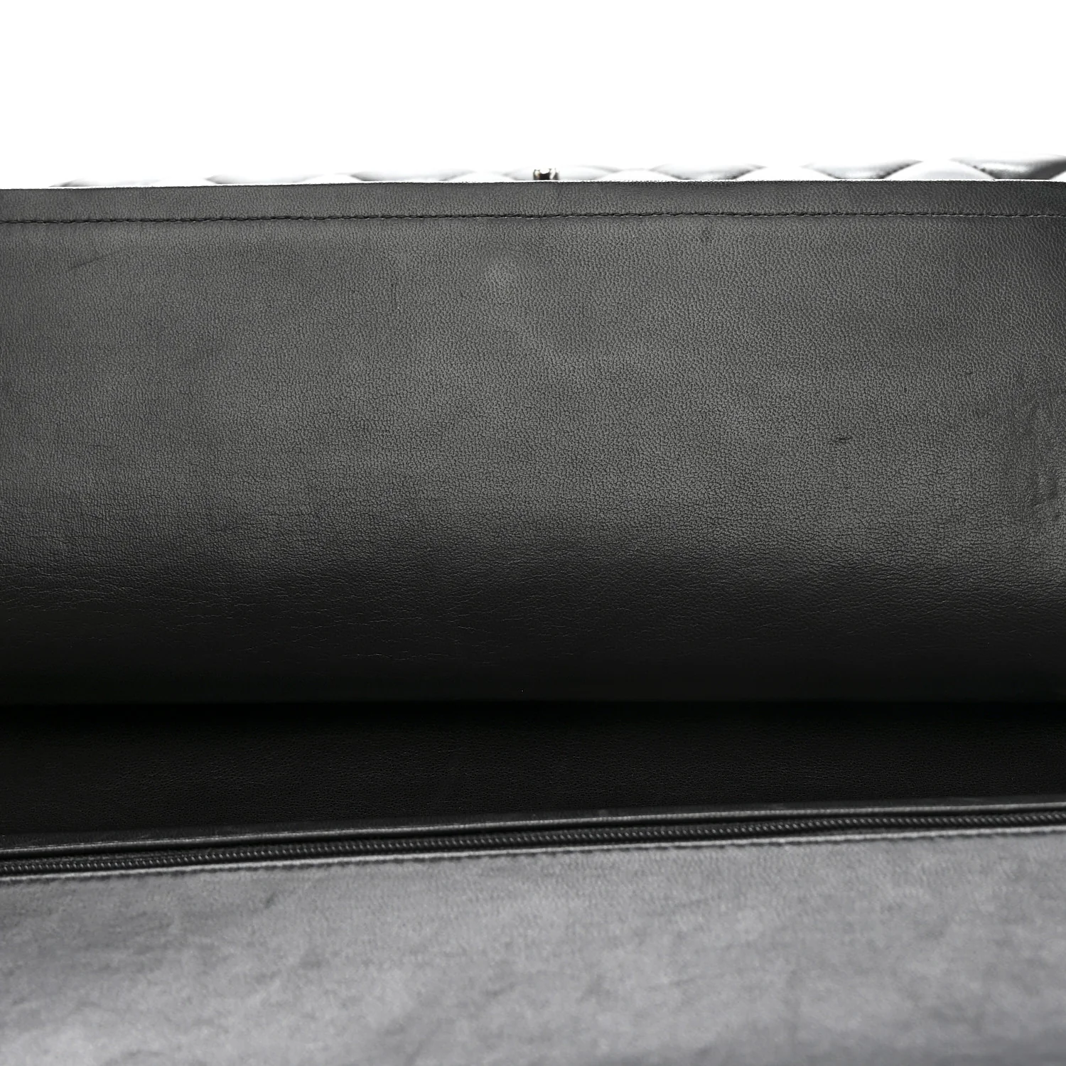 Lambskin Quilted Jumbo Double Flap Black - Image 12