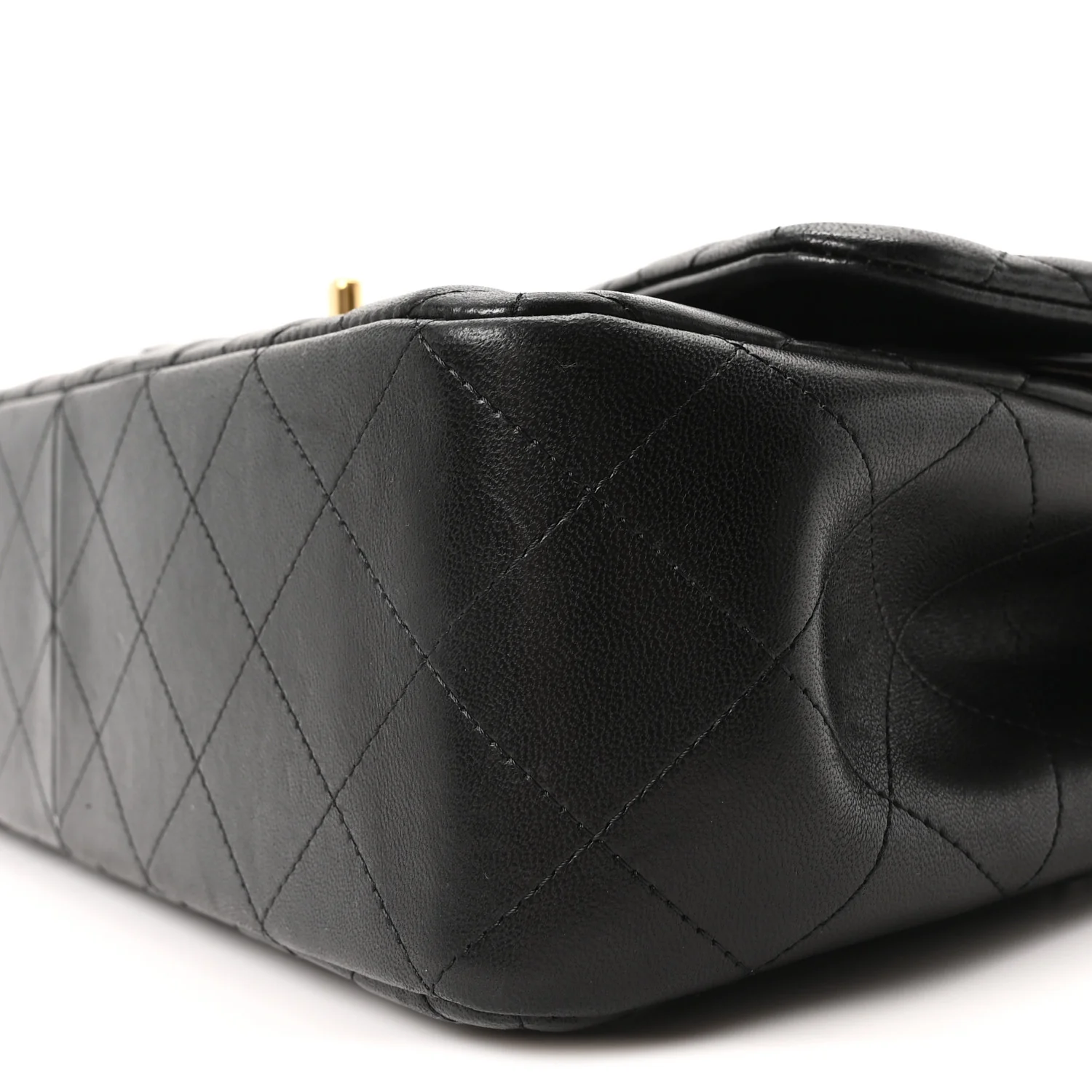 Lambskin Quilted Jumbo Double Flap Black - Image 18