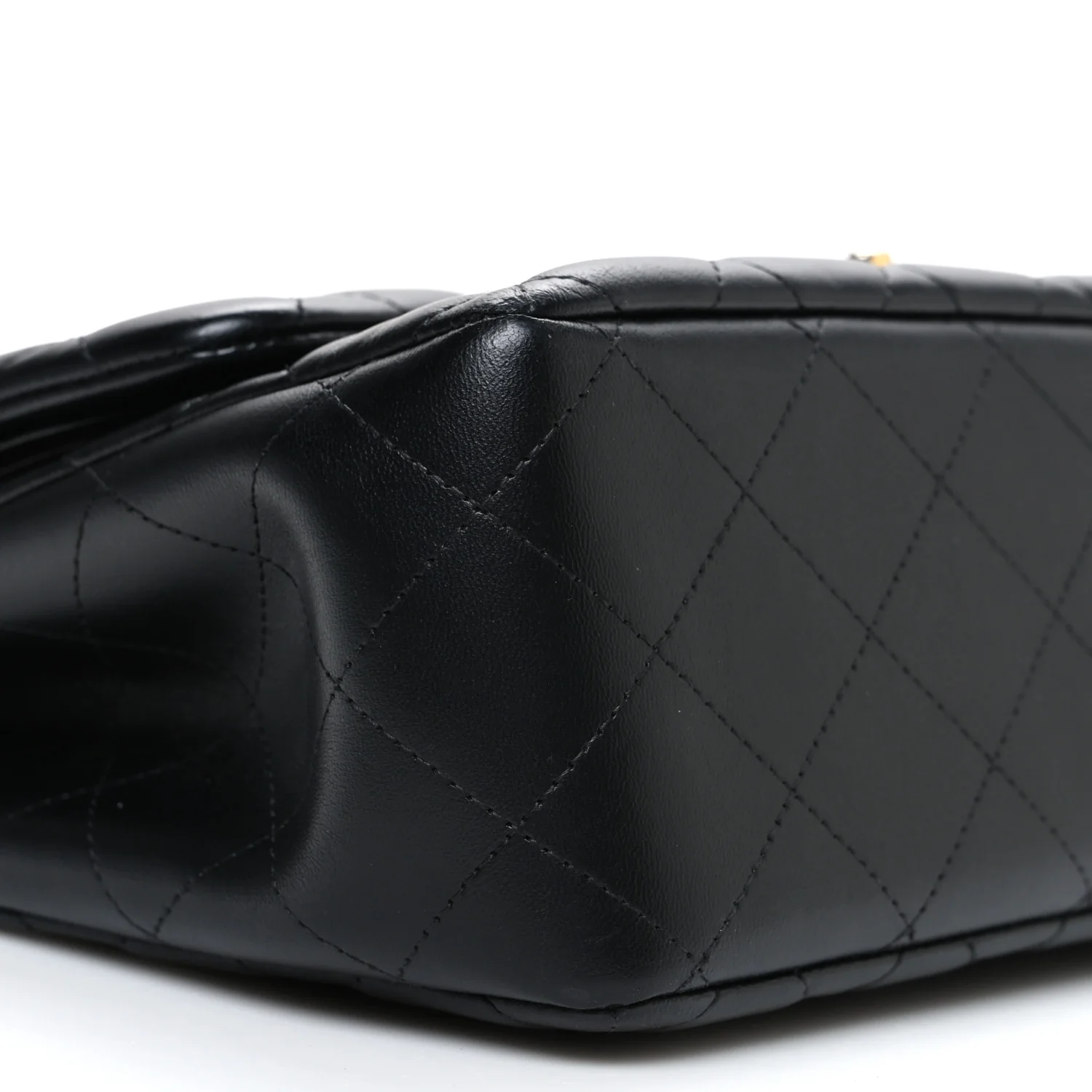 Lambskin Quilted Jumbo Double Flap Black - Image 8
