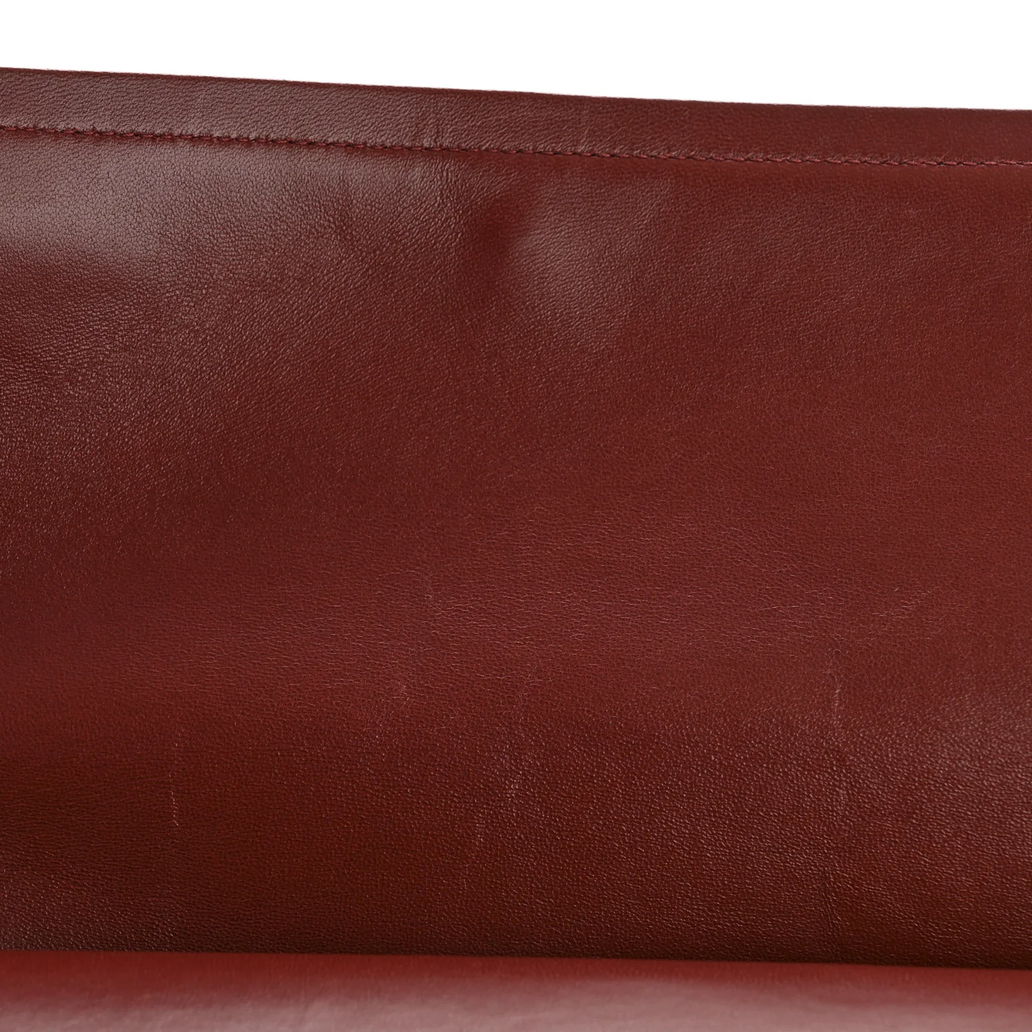 Lambskin Quilted Jumbo Double Flap Burgundy - Image 11