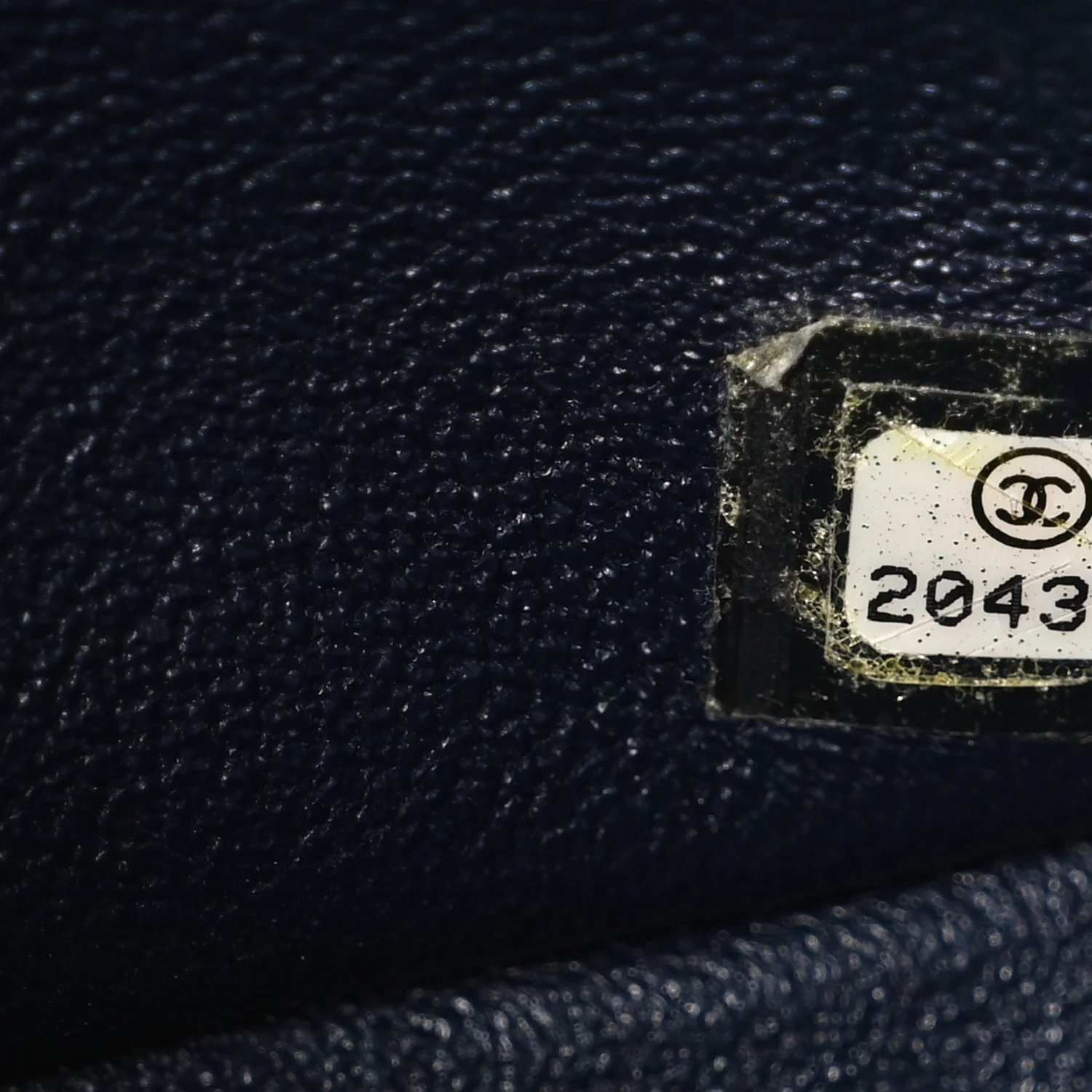 Lambskin Quilted Jumbo Double Flap Navy - Image 7