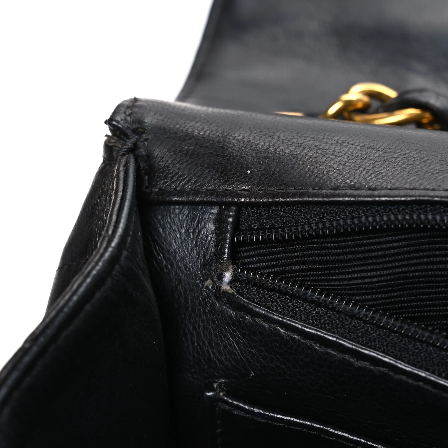 Lambskin Quilted Jumbo Single Flap Black - Image 12