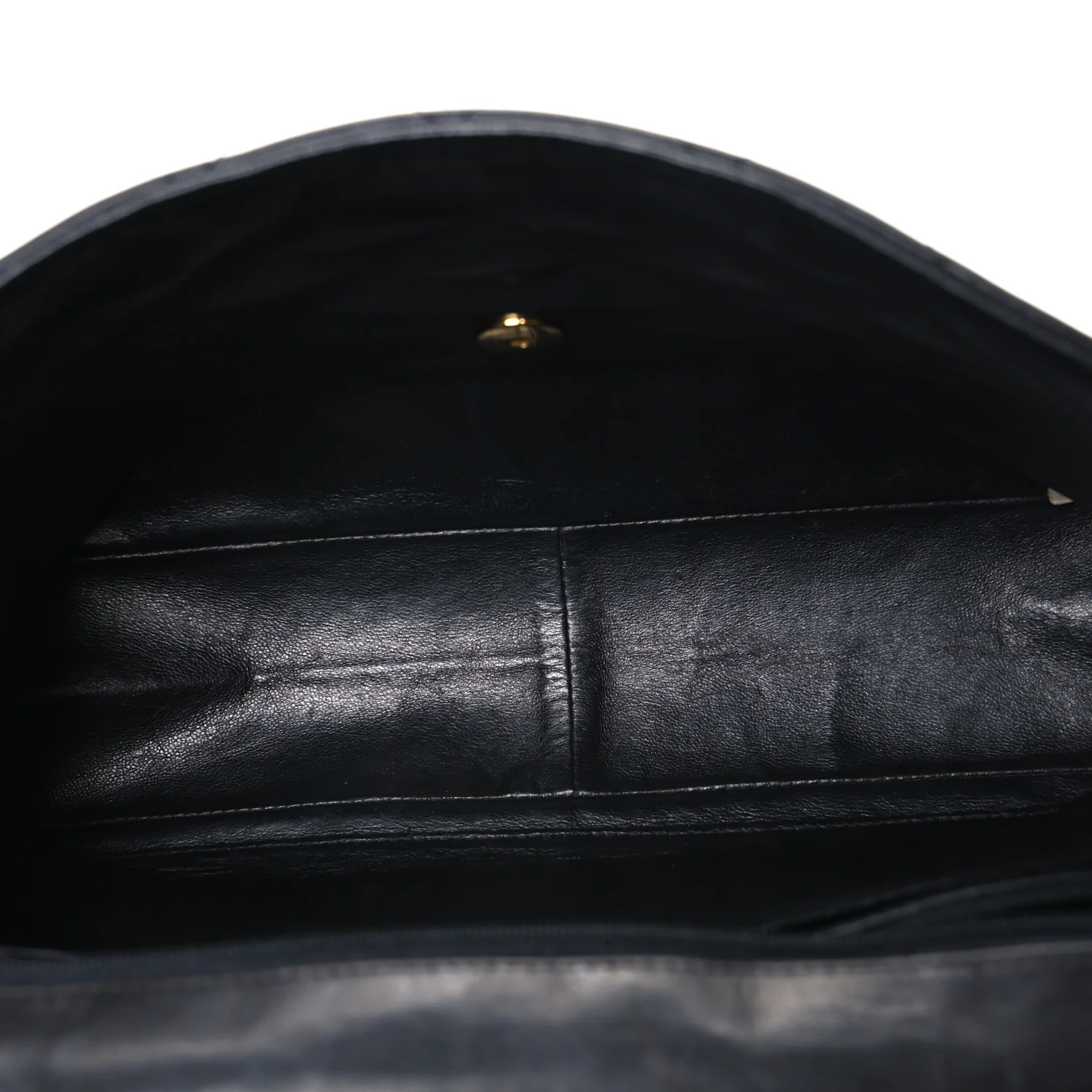 Lambskin Quilted Jumbo Single Flap Black - Image 5