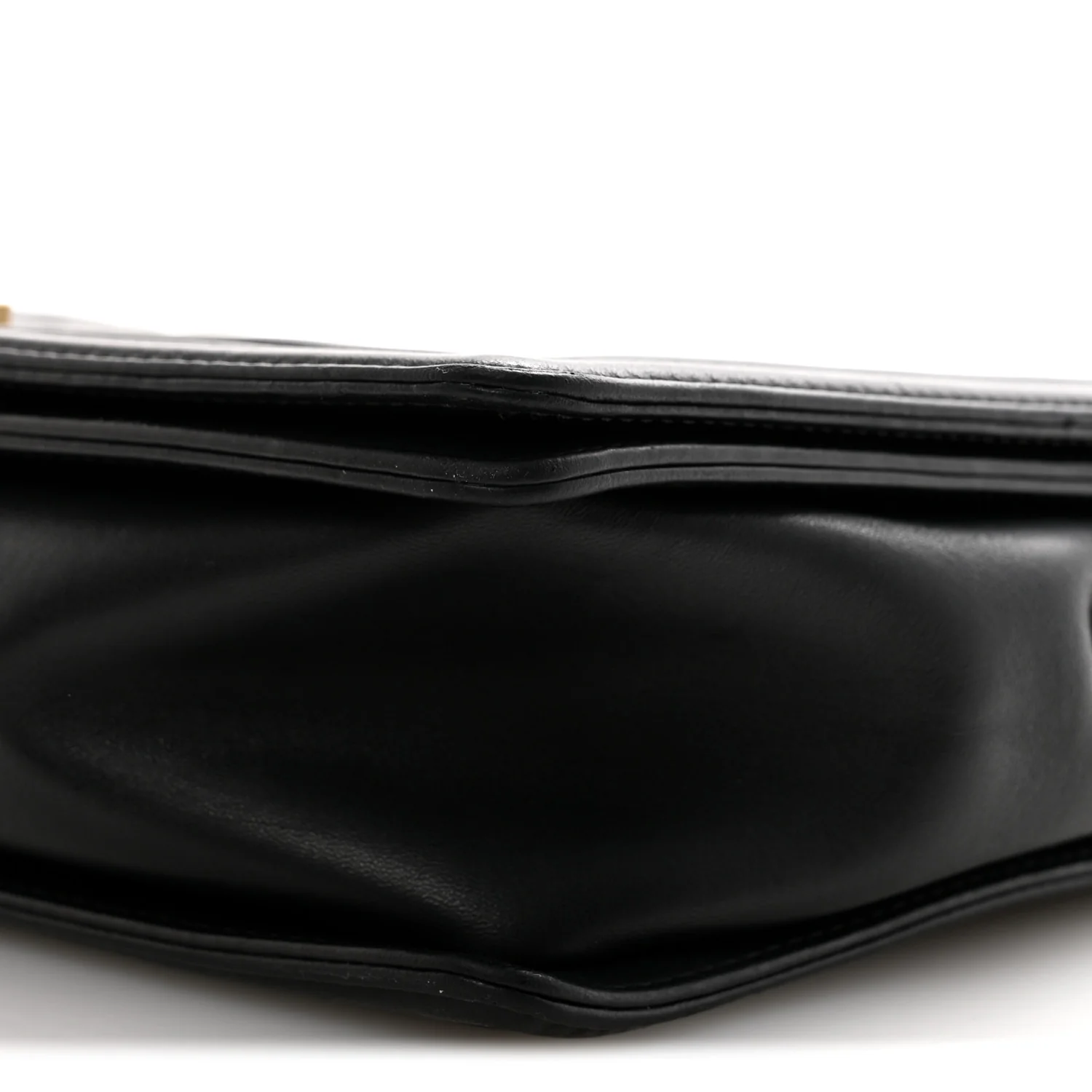 Lambskin Quilted Large Boy Flap Black - Image 10