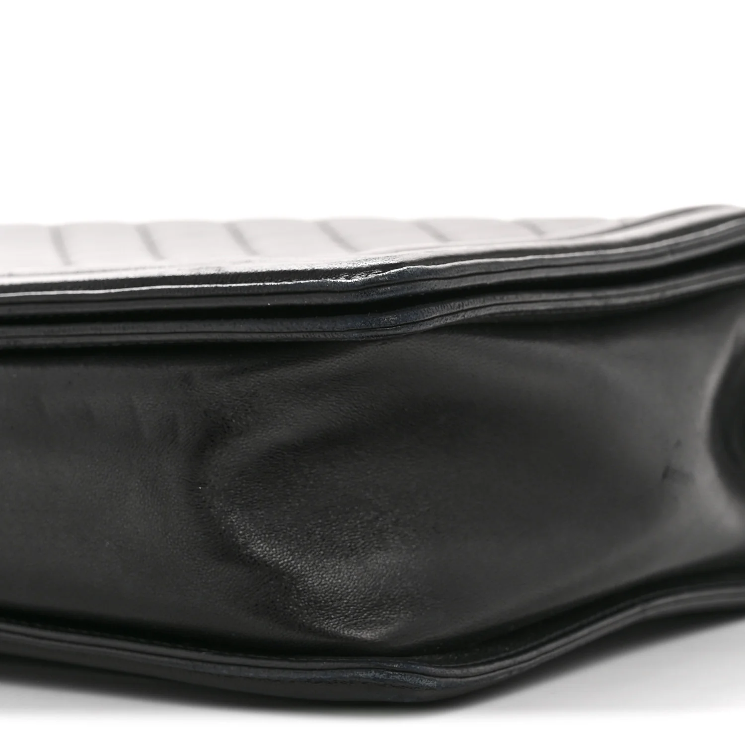 Lambskin Quilted Large Boy Flap Black - Image 10