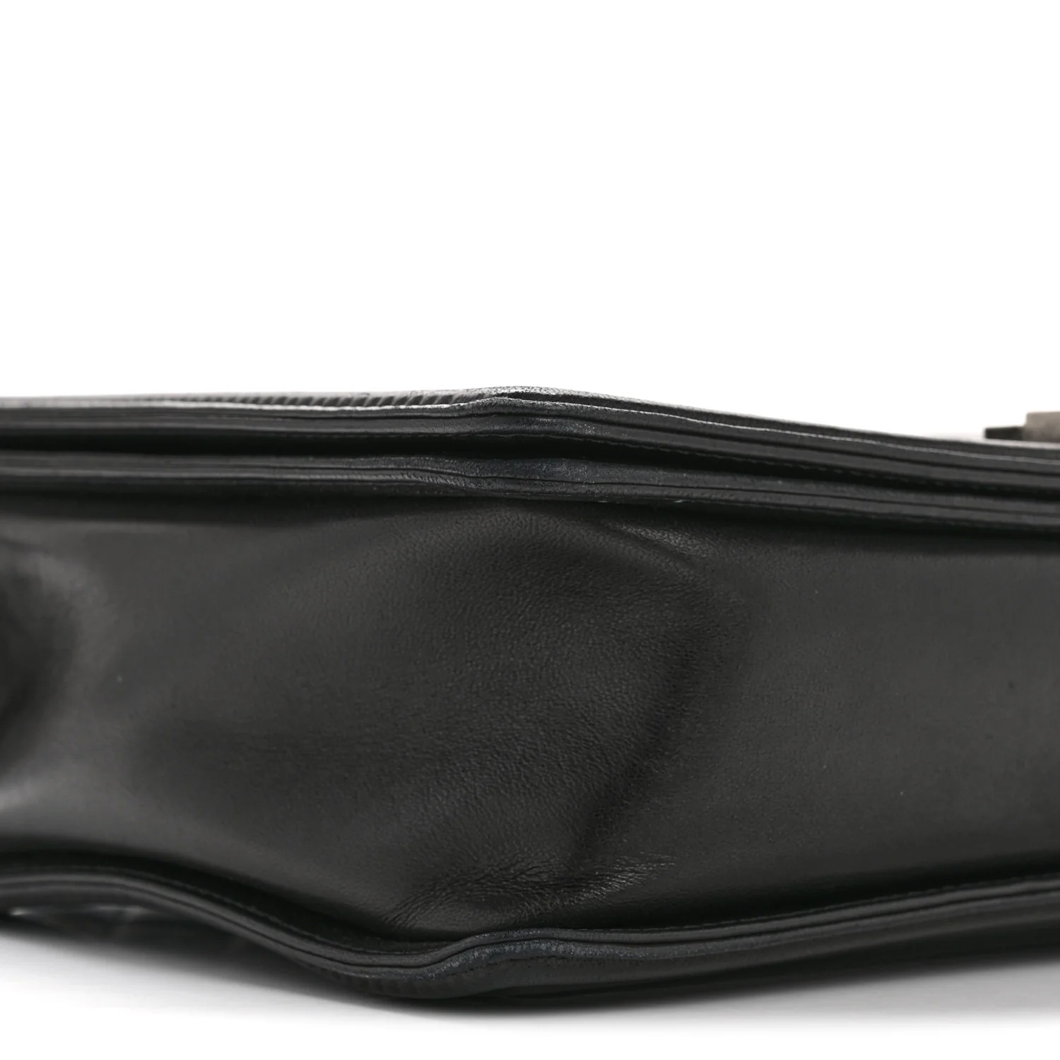 Lambskin Quilted Large Boy Flap Black - Image 9