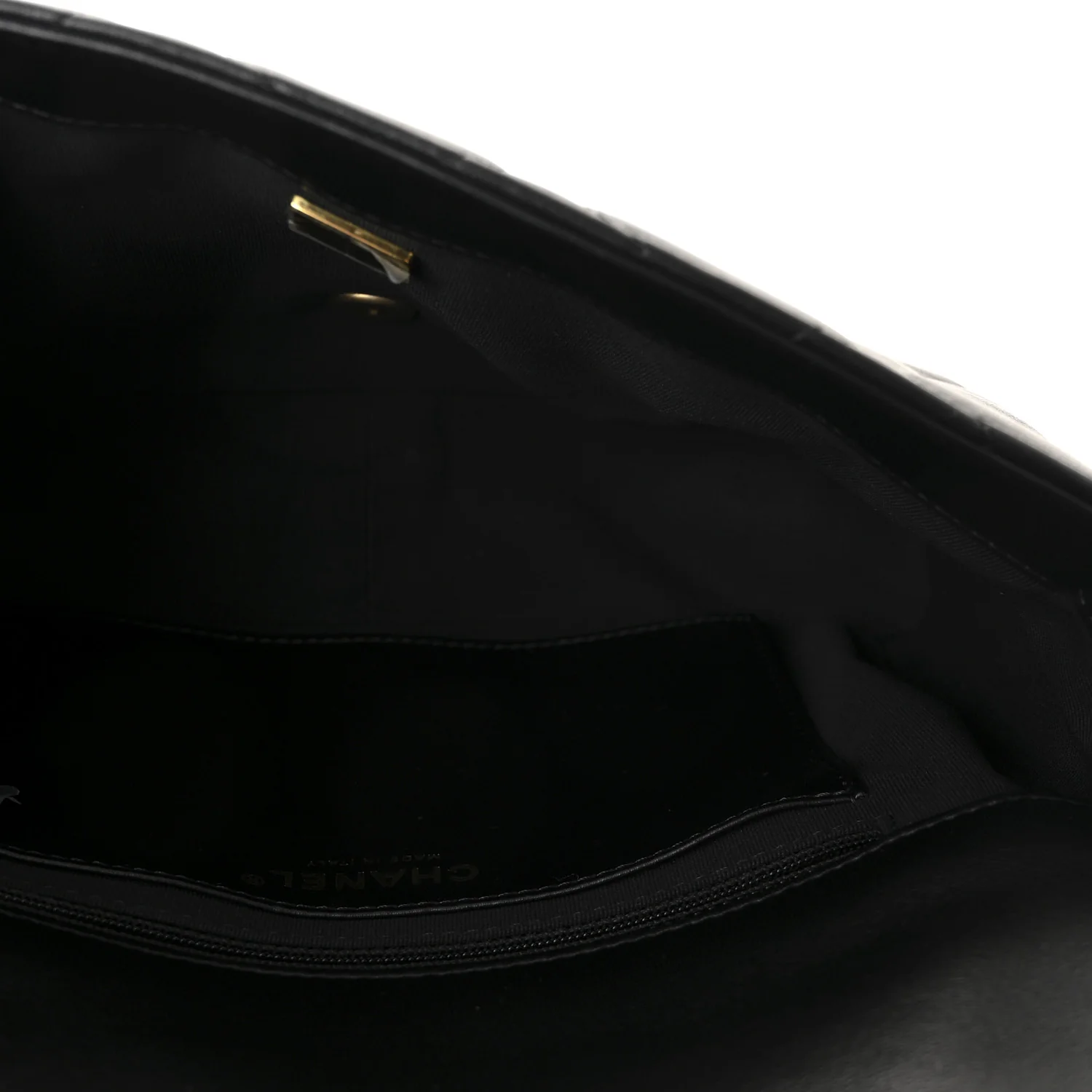 Lambskin Quilted Large CC Funky Town Flap Black - Image 5