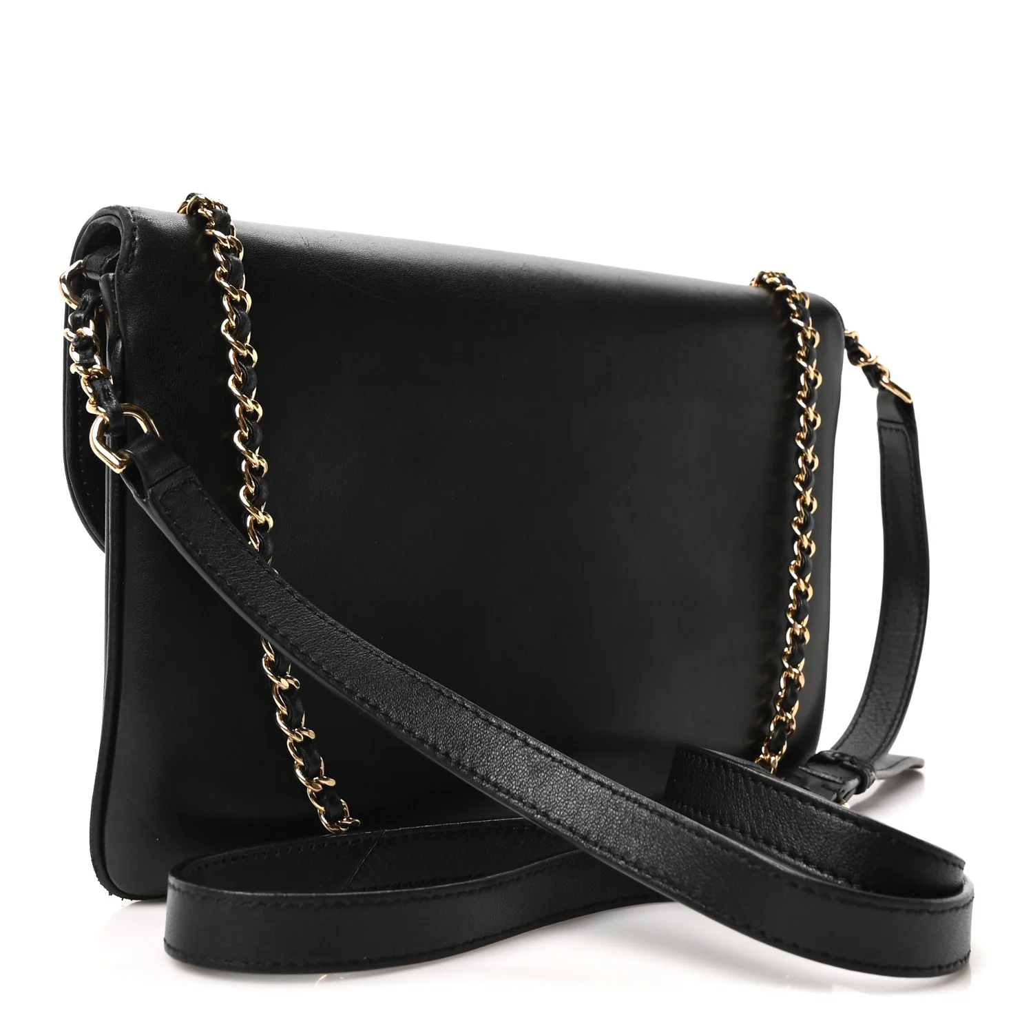 Lambskin Quilted Large CC Unchained Crossbody Black - Image 5