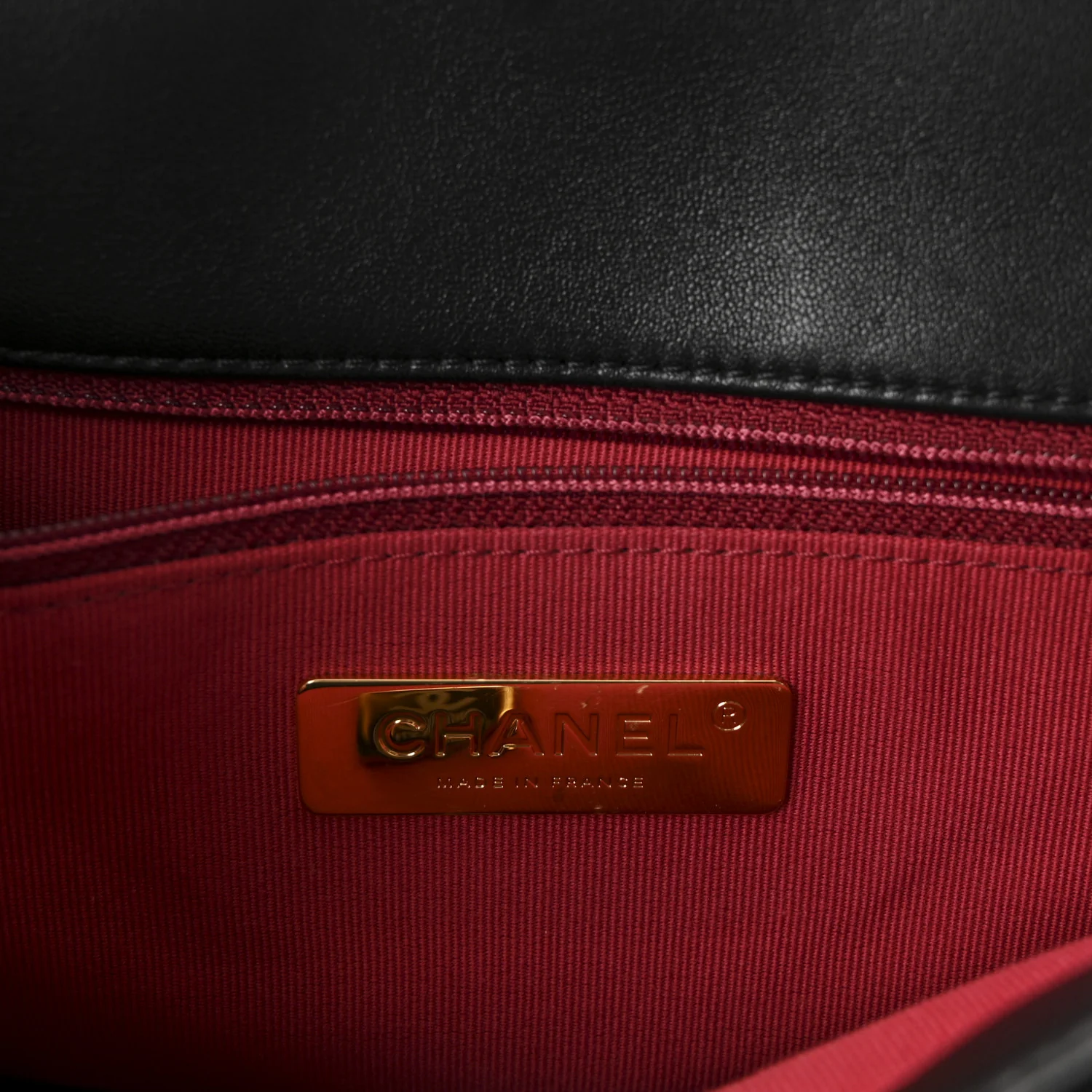 Lambskin Quilted Large Chanel 19 Flap Black - Image 6