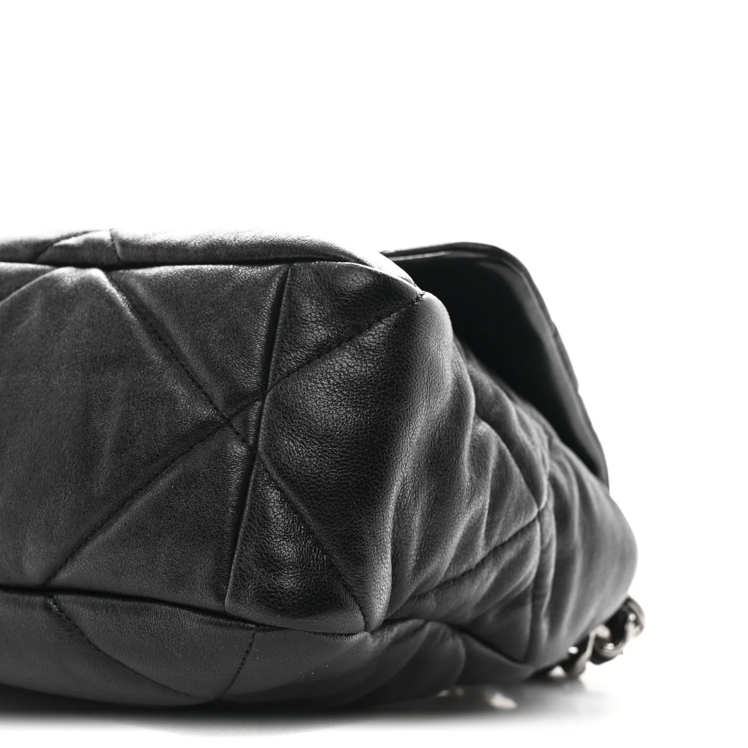 Lambskin Quilted Large Chanel 19 Flap Black - Image 10