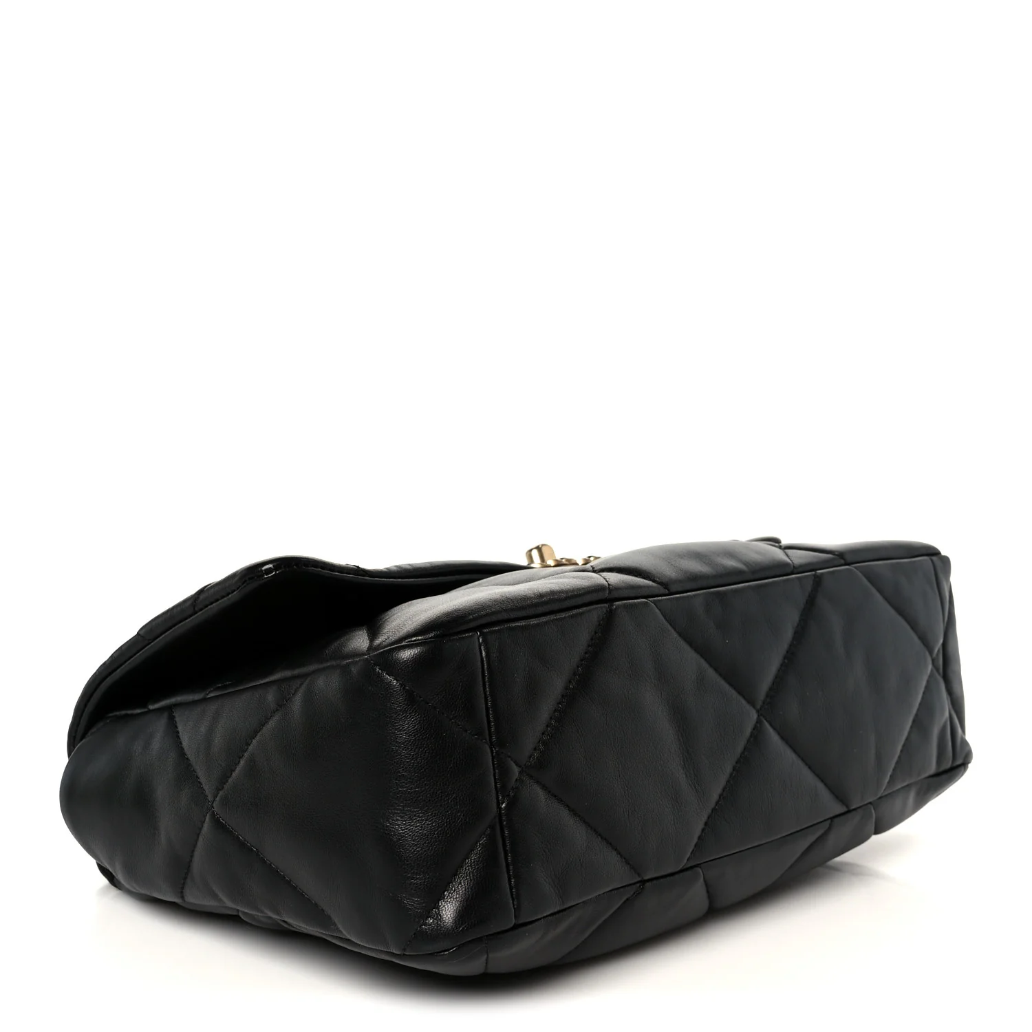 Lambskin Quilted Large Chanel 19 Flap Black - Image 4