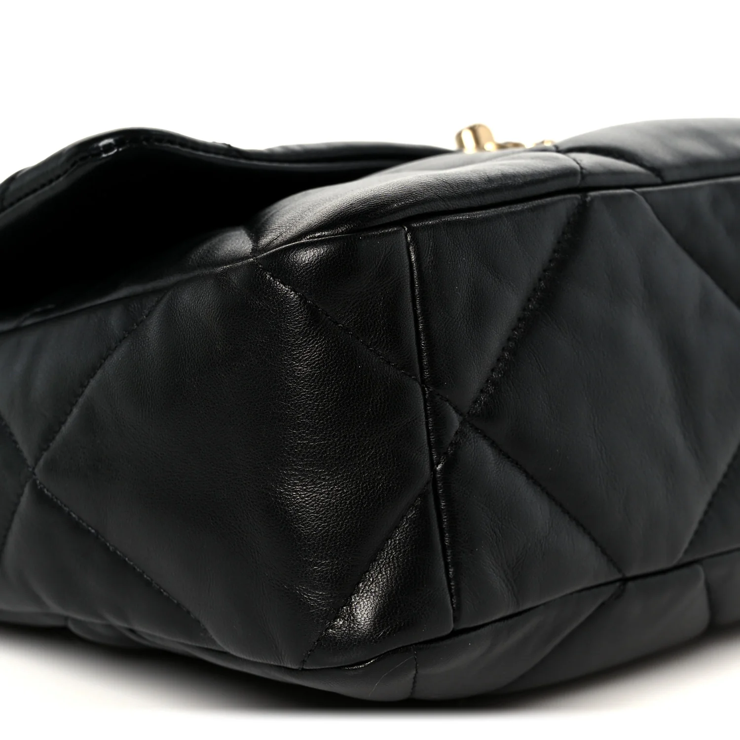 Lambskin Quilted Large Chanel 19 Flap Black - Image 9