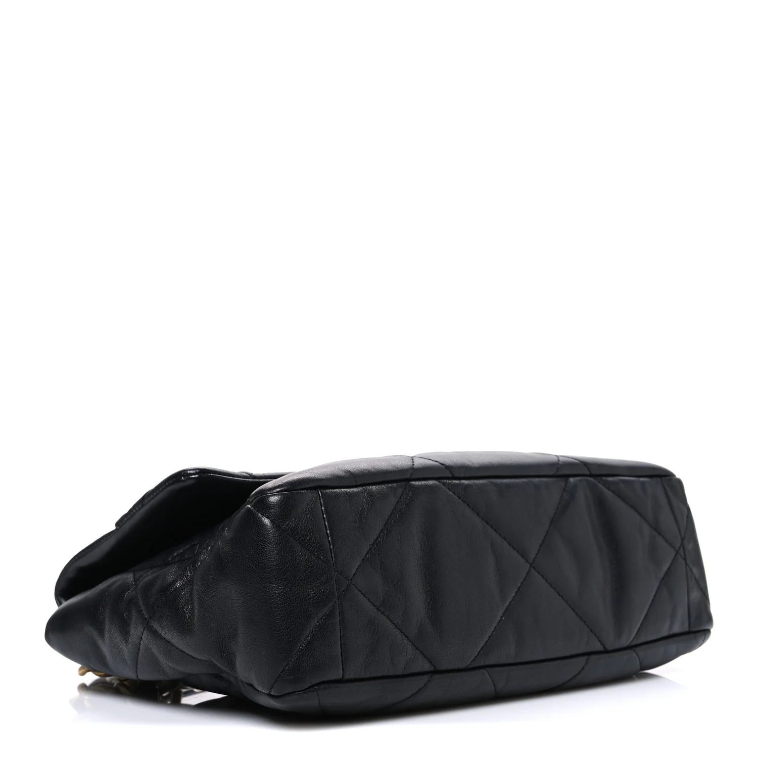 Lambskin Quilted Large Chanel 19 Flap Black - Image 4