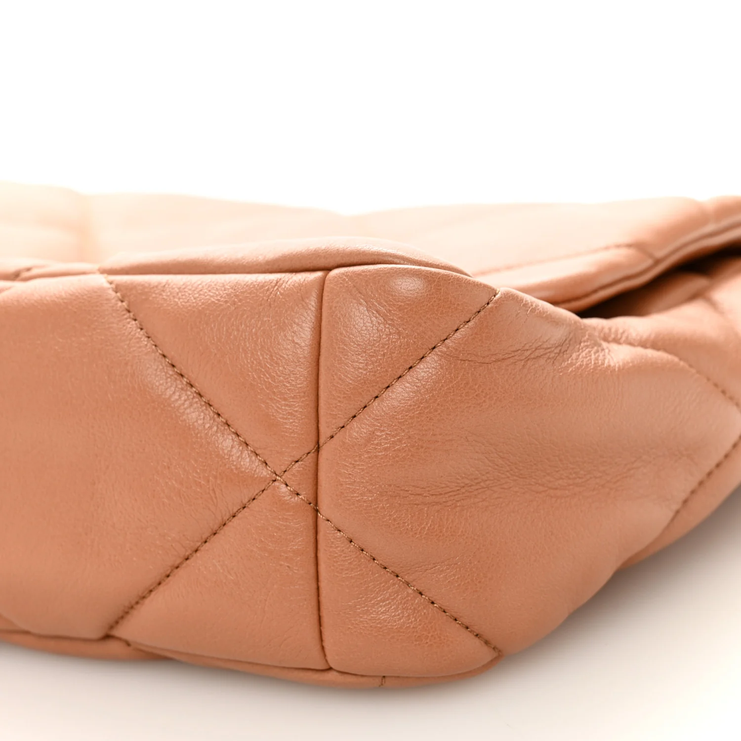 Lambskin Quilted Large Chanel 19 Flap Brown - Image 10