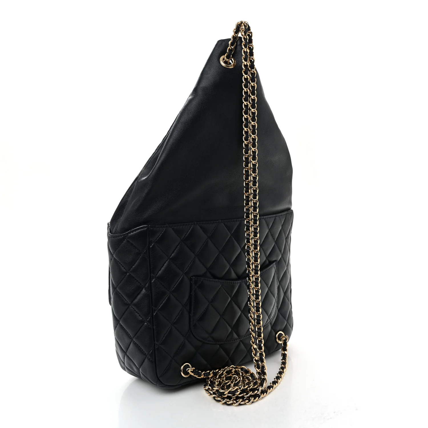 Lambskin Quilted Large In Seoul Backpack Navy - Image 4