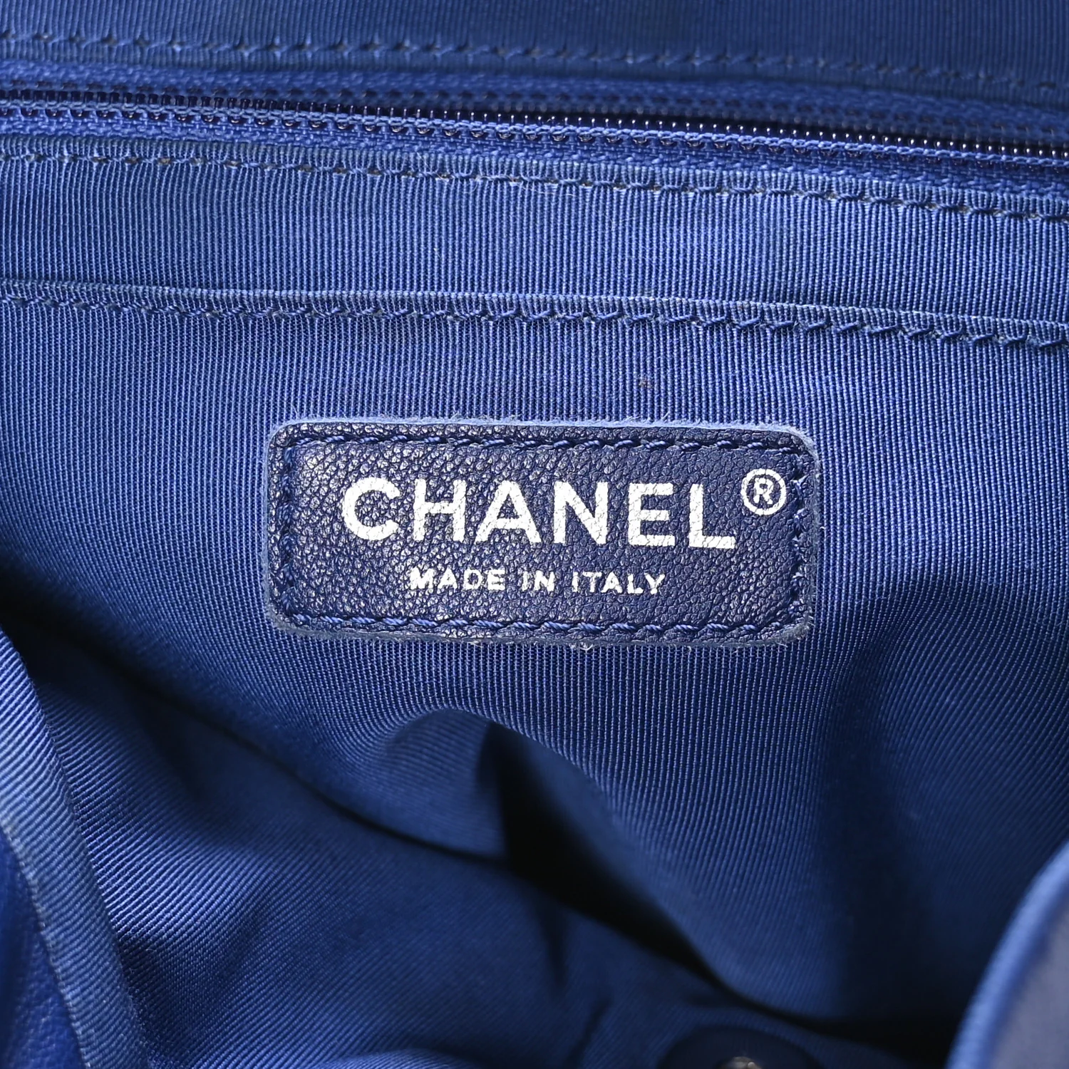 Lambskin Quilted Large Urban Spirit Backpack Blue - Image 6