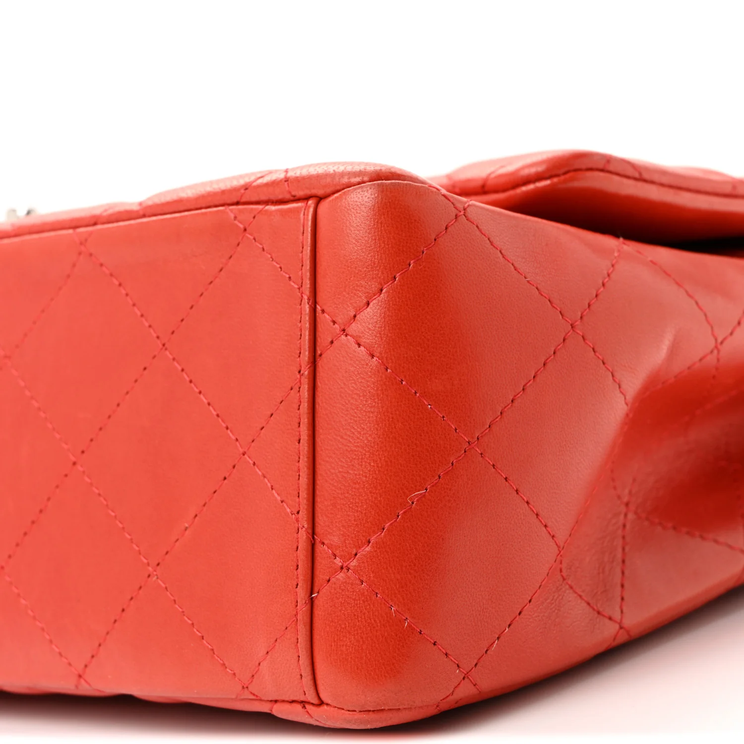 Lambskin Quilted Maxi Double Flap Red - Image 28