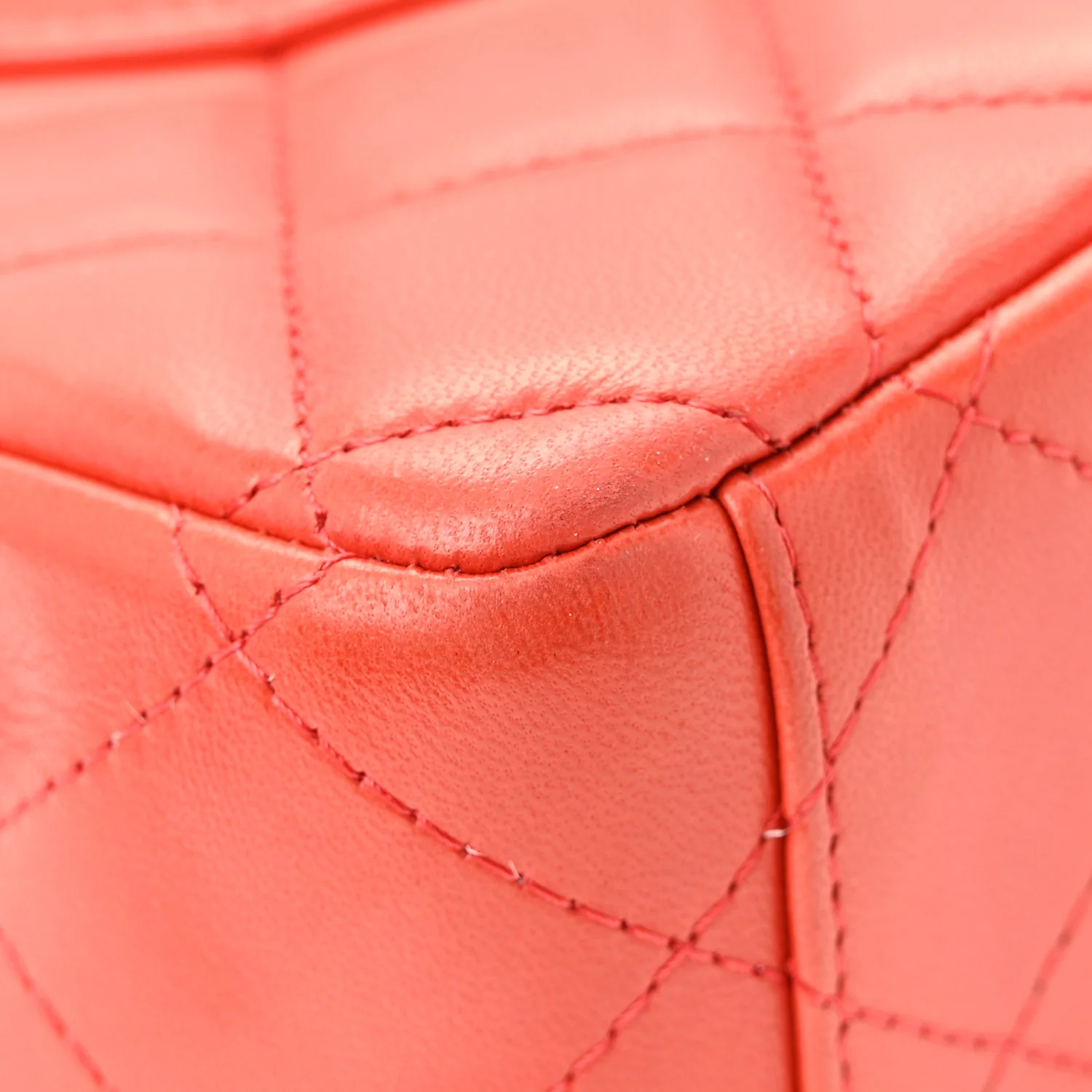 Lambskin Quilted Maxi Double Flap Red - Image 43