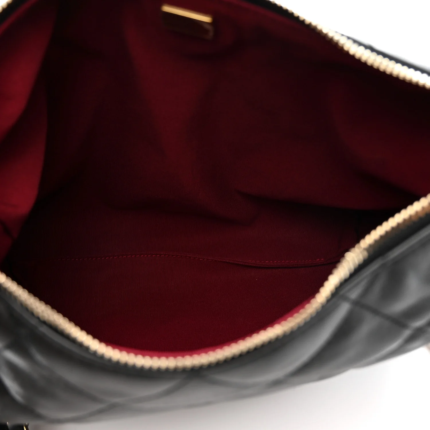 Lambskin Quilted Maxi Hobo Black - Image 5