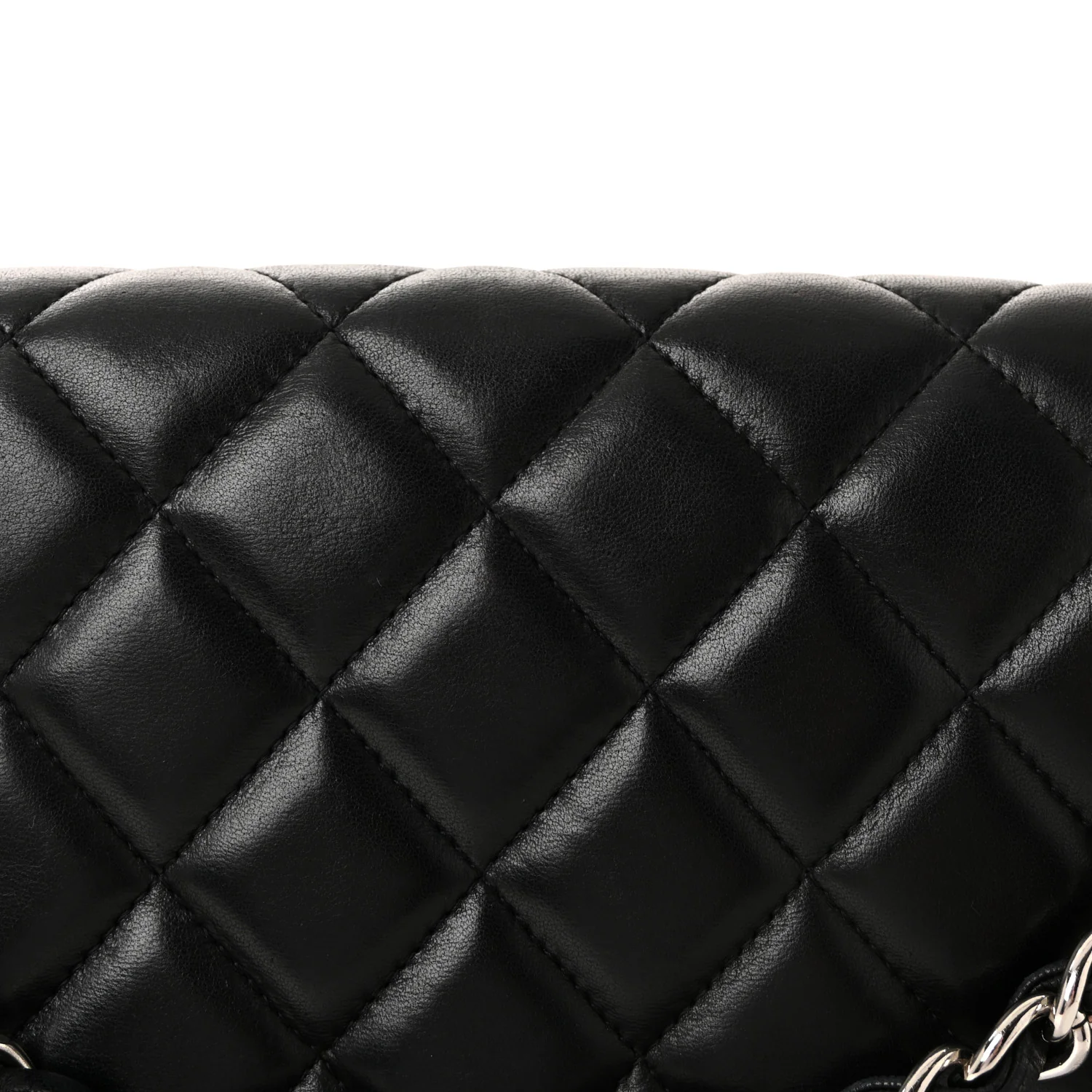 Lambskin Quilted Maxi Single Flap Black - Image 8